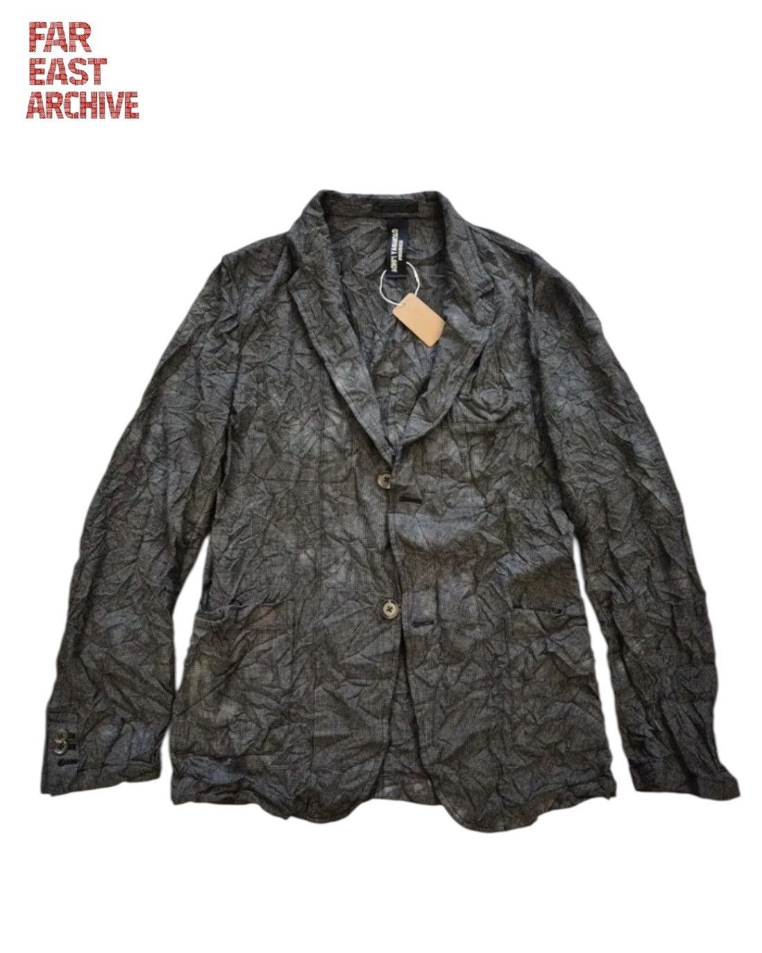 Yohji Yamamoto Yohji Yamamoto Pour Homme Crinkle Jacket Size US M / EU 48-50 / 2 - 1 Thumbnail