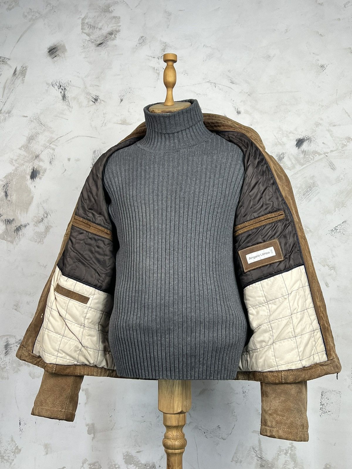 Angelo Litrico Vintage Angelo Litrico Leather Jacket Size M Size US M / EU 48-50 / 2 - 8 Thumbnail