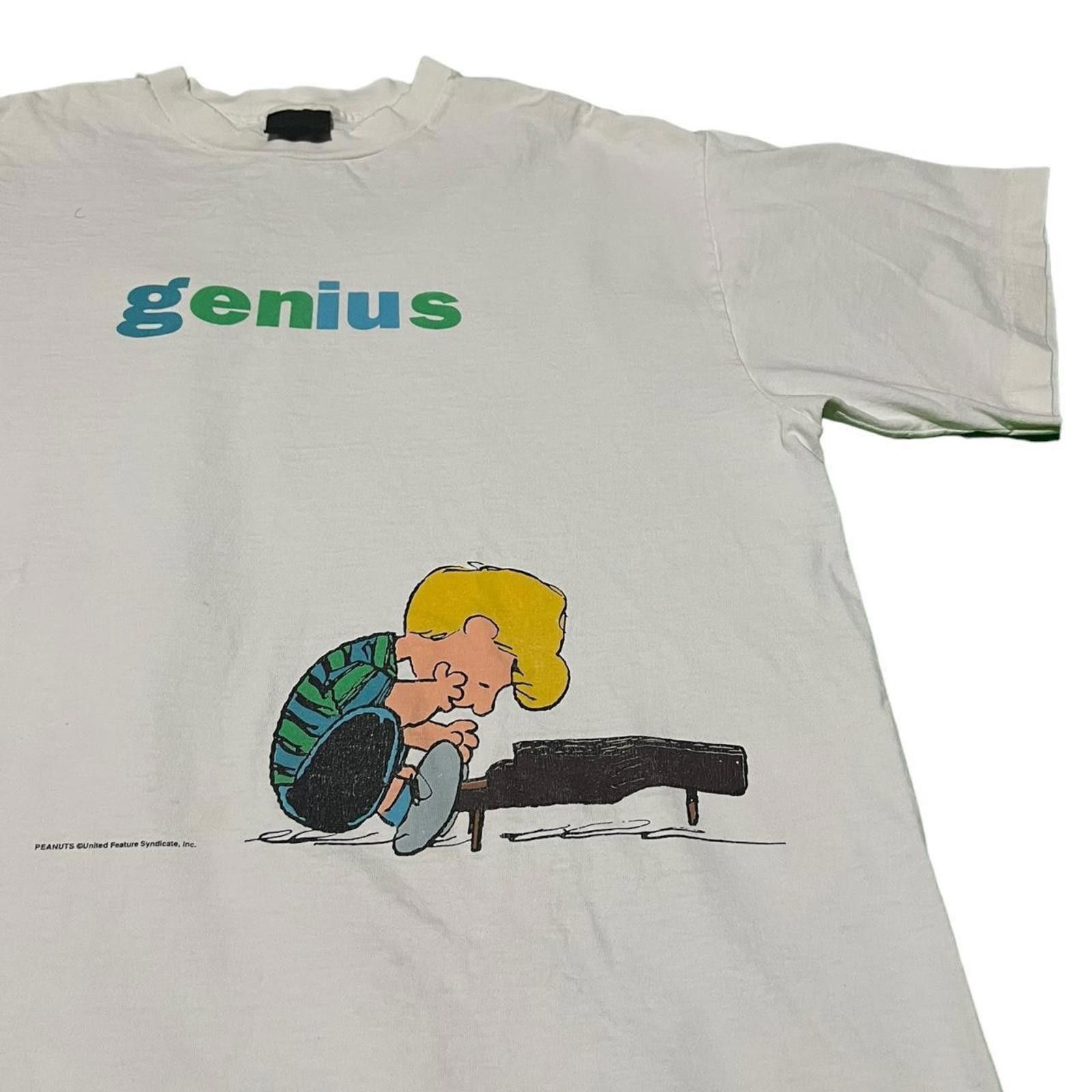 Designer Vintage 90s Genius The Peanuts Schroeder T-shirt (Rare) Size US XL / EU 56 / 4 - 3 Thumbnail