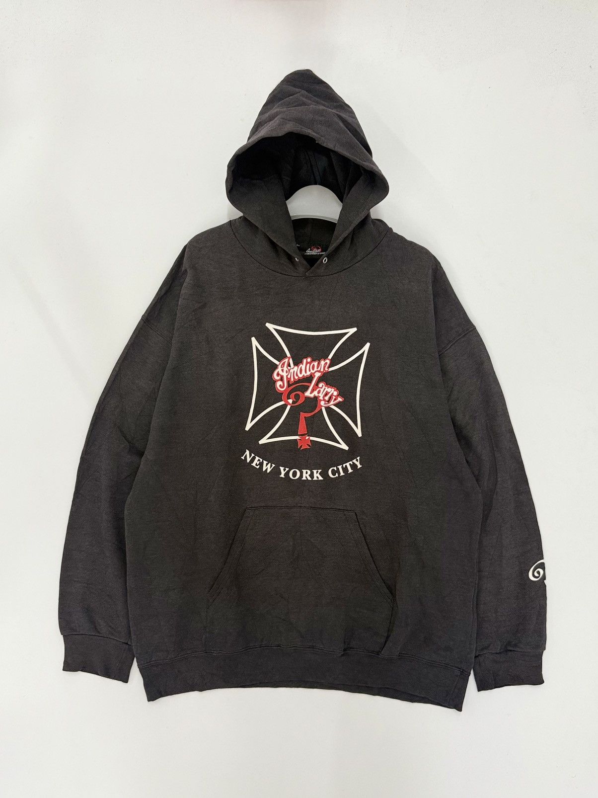 Indian Motorcycle 🔥 Indian Larry American motorcycle builder and artist Hoodie Size US L / EU 52-54 / 3 - 1 Thumbnail