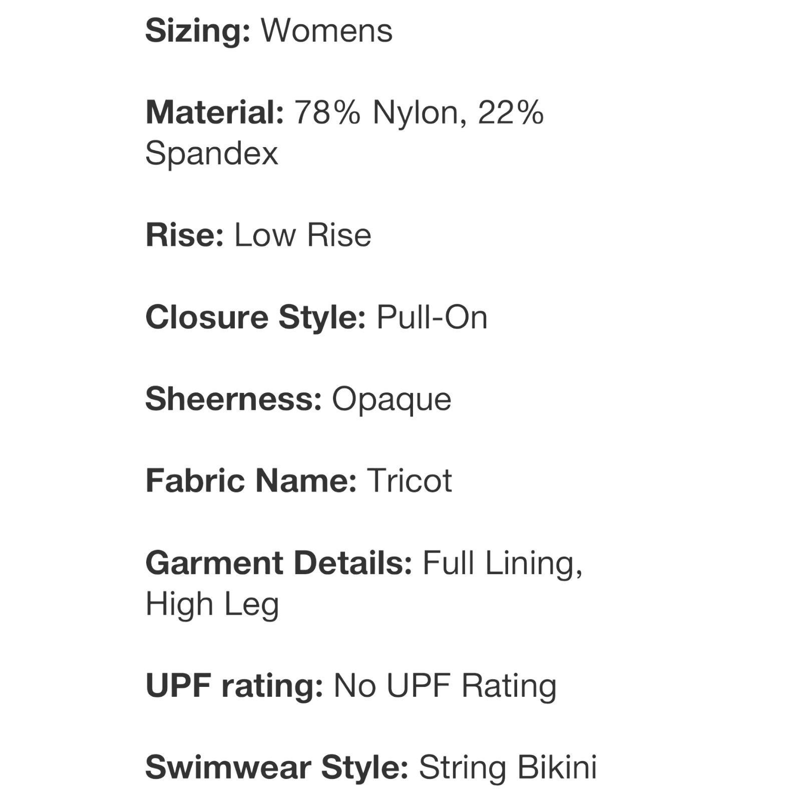 Other Wild Fable - Women's Side-Tie Cheeky High Leg Bikini Bottom Size ONE SIZE - 5 Thumbnail