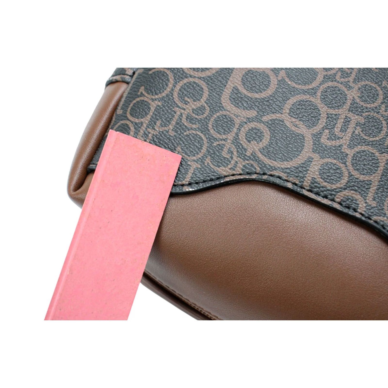 Logo 7 ROCCOBAROCCO Beauty Case Bag Women's ONE SIZE Logo Print Zipper Cosmetic Brown Size ONE SIZE - 7 Thumbnail