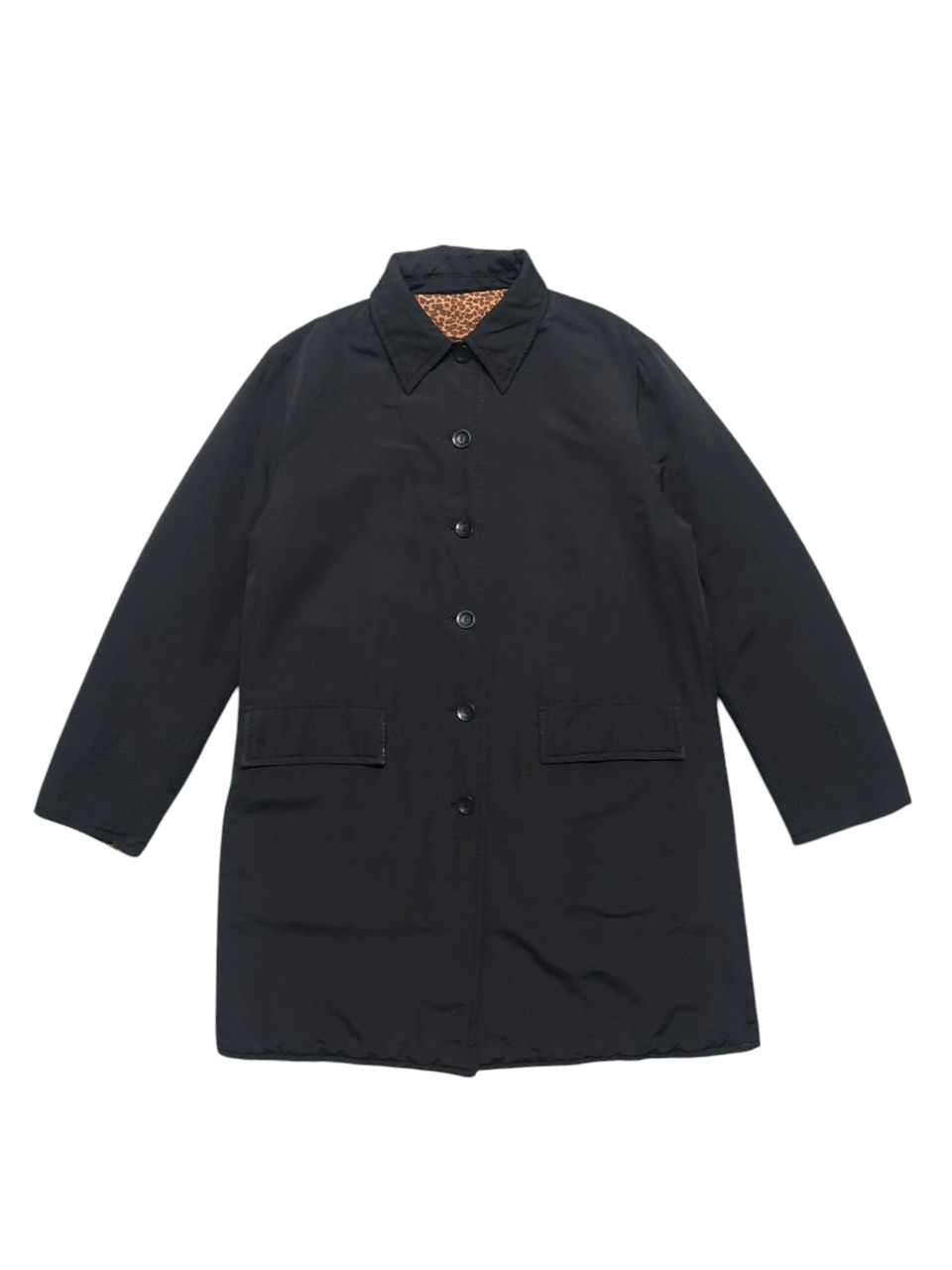 Bottega Veneta Vintage Bottega Vaneta Rivesible Trenchcoat Leopard/Black Size US M / EU 48-50 / 2 - 4 Thumbnail