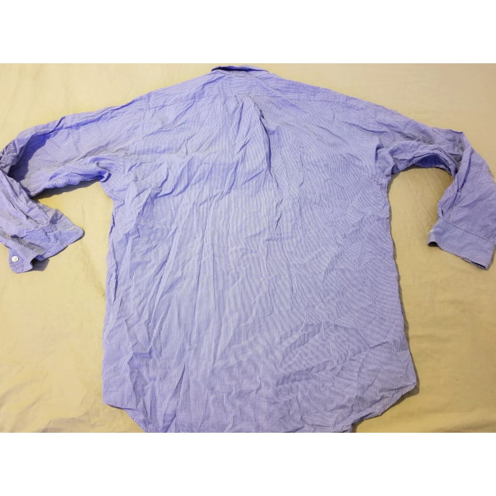 Polo Ralph Lauren Polo Ralph Lauren Mens Button-Up Shirt M Blue Cotton Classic Long Sleeve Button-Down Collar Size 40R - 5 Thumbnail