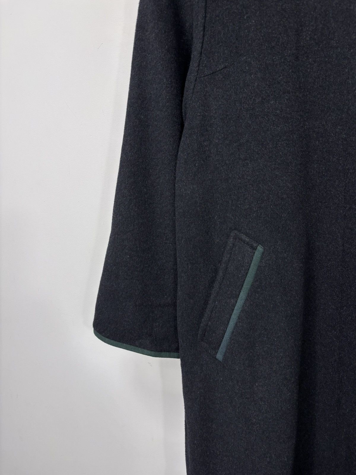 Other Vintage Lodenfrey Women’s Charcoal Grey Black Wool Coat Size L / US 10 / IT 46 - 5 Thumbnail