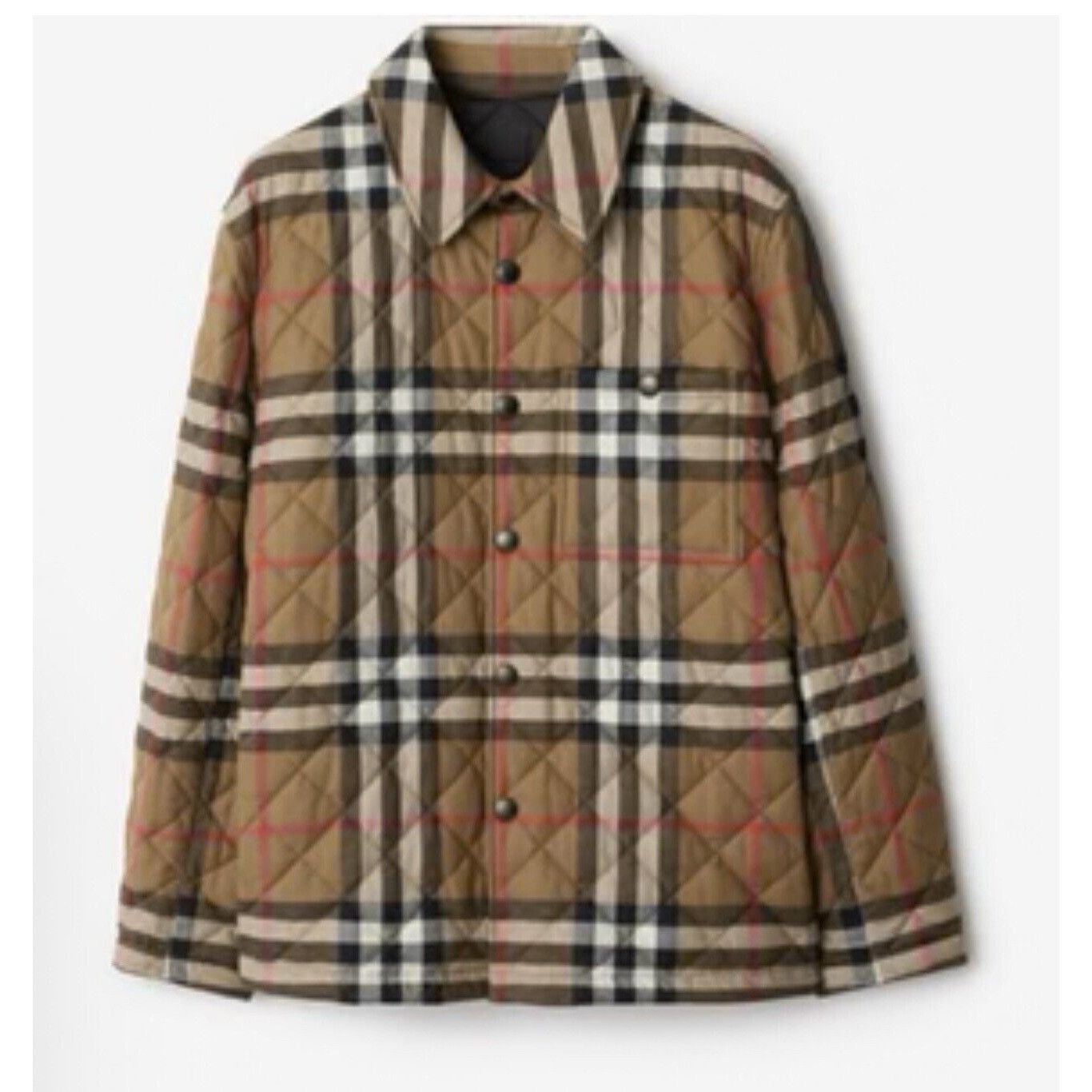 Burberry Burberry Trucker Jacket Quilted Neutrals Pattern Large Size US L / EU 52-54 / 3 - 1 Thumbnail
