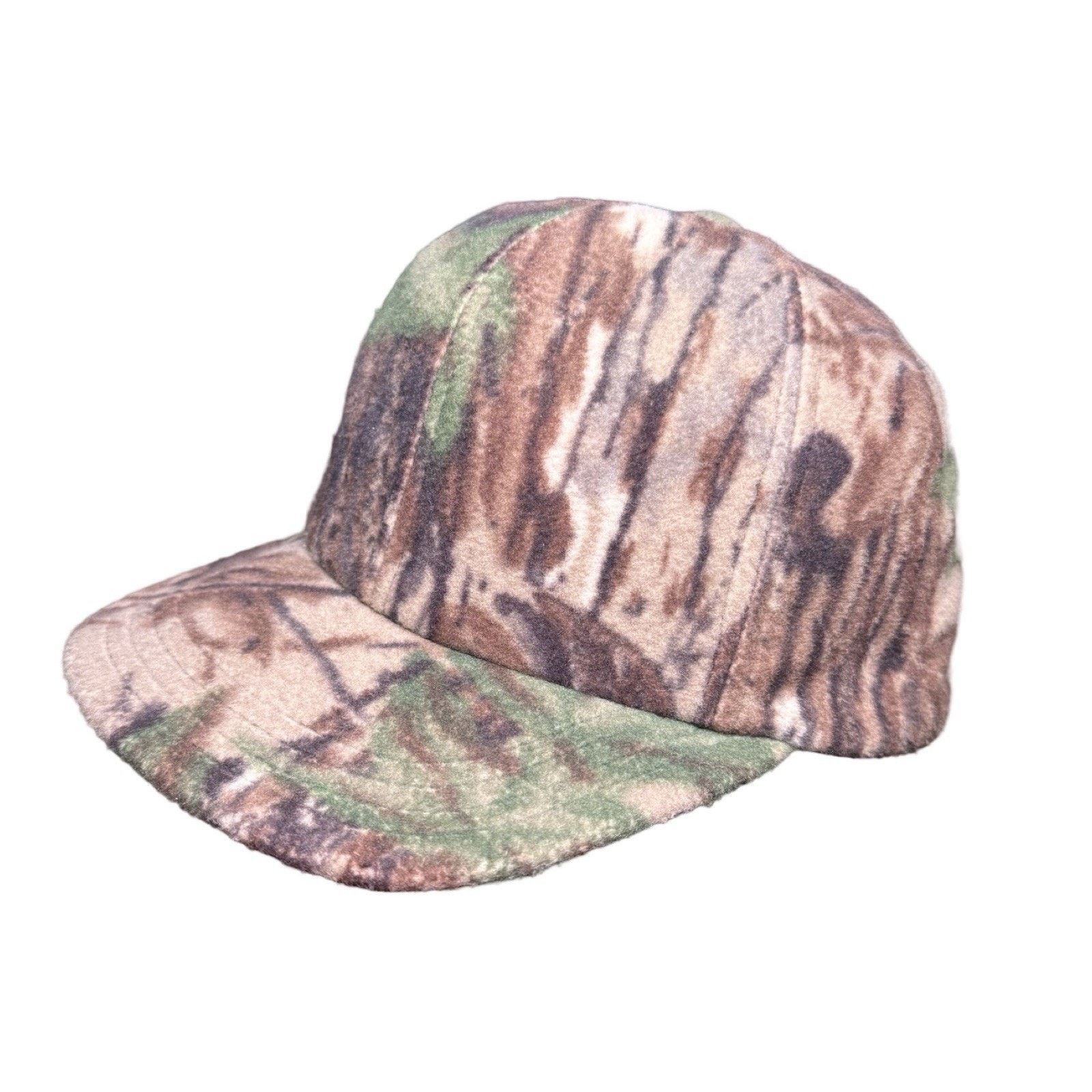 Realtree Vintage Realtree Fleece Hat Mens Size M Tre Bark Camo USA Size ONE SIZE - 1 Thumbnail