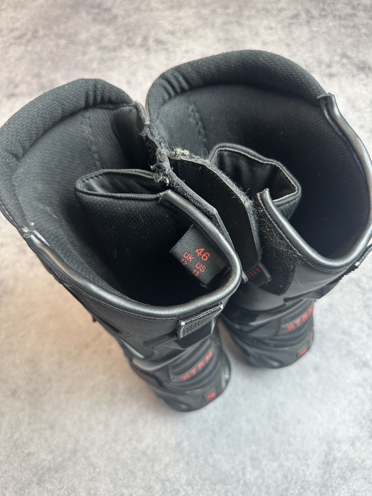 Vintage Y2K Opium Leather Racing Boots Streetwear Style XTRM VTg 46 Size US 12.5 / EU 45-46 - 6 Thumbnail