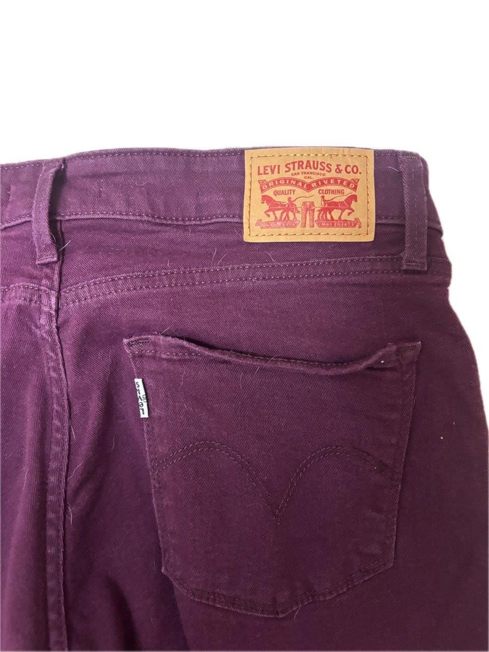 Levi's Levi’s 811 Skinny Jeans Women W29 L30 Plum Purple Size 29" - 16 Thumbnail