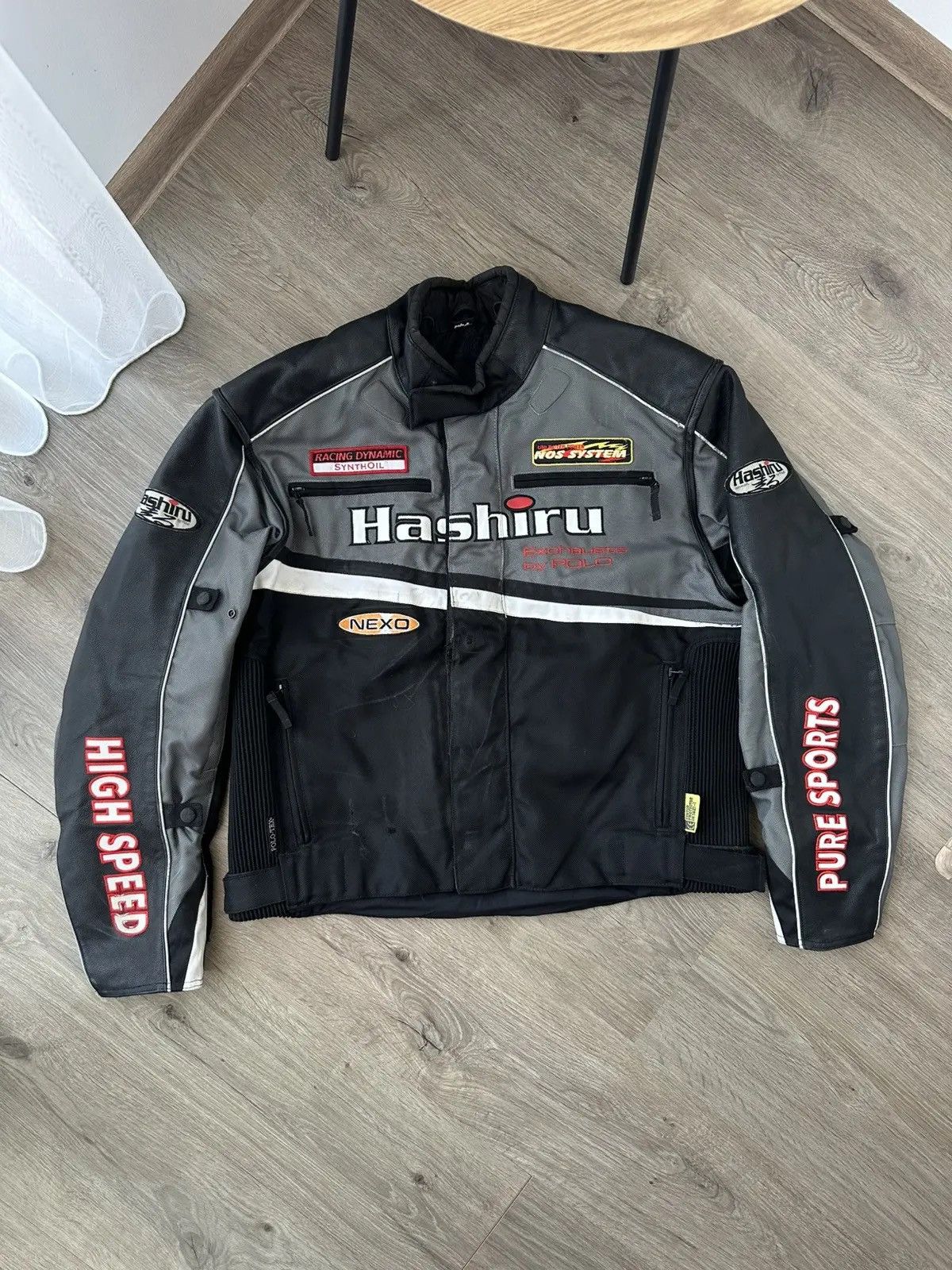 Diesel Vintage Hashiru Racing Black Pure Sports Distressed Jacket Size US XL / EU 56 / 4 - 1 Thumbnail