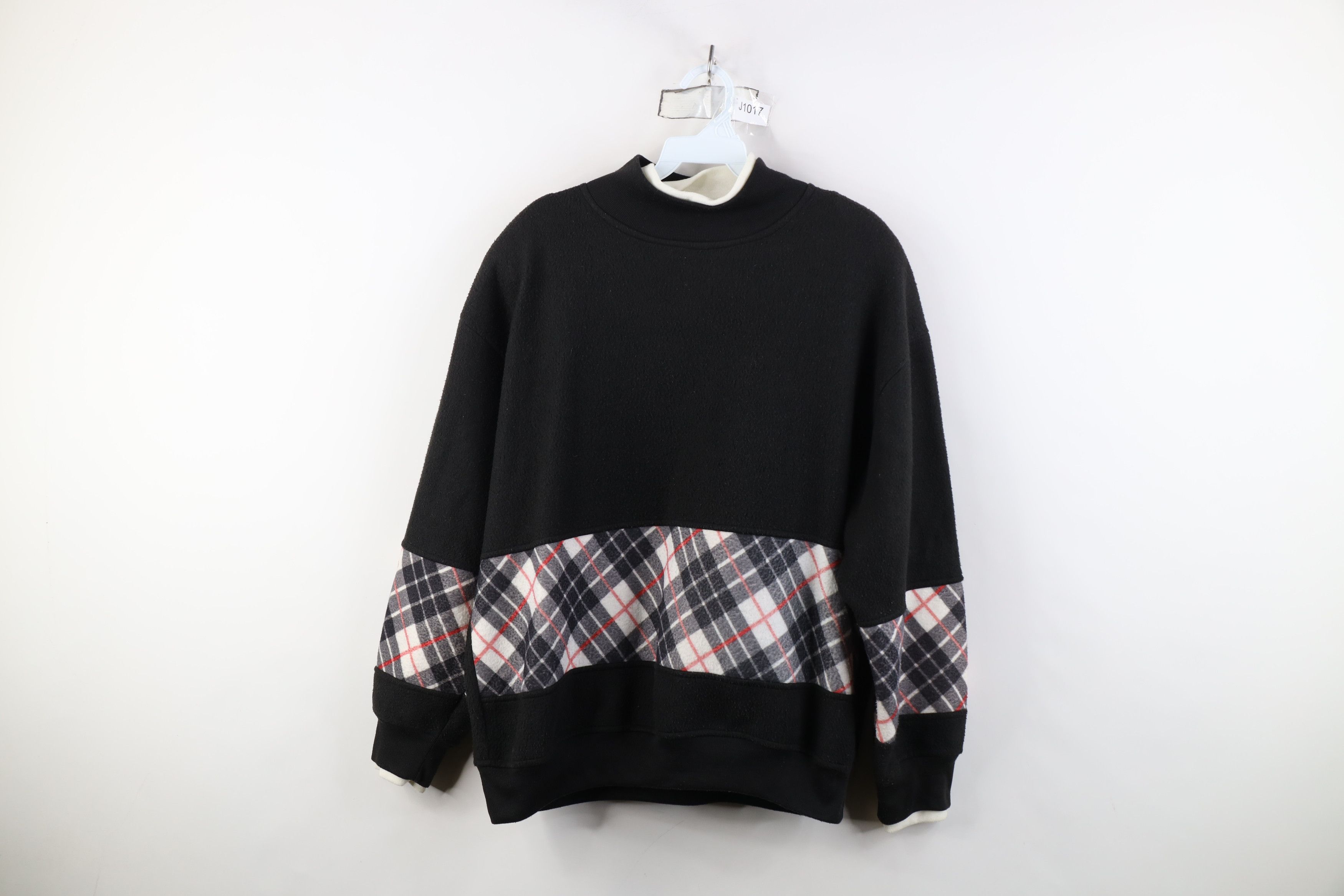 Vintage Vintage 90s Streetwear Fleece Mock Neck Sweatshirt Size L / US 10 / IT 46 - 1 Thumbnail