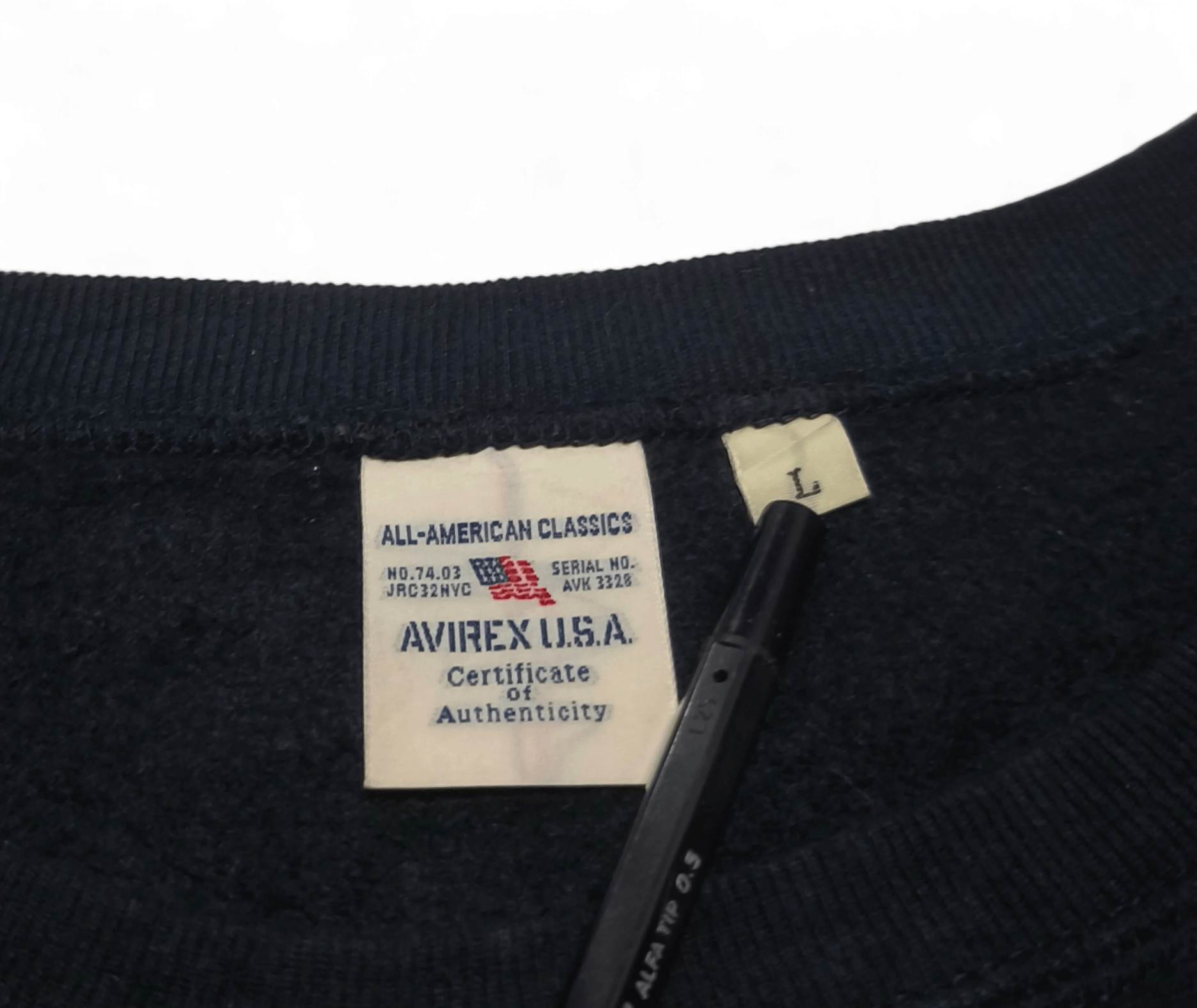 Avirex Vintage Avirex Military USAFA Black Sweatshirt Crewneck Size US L / EU 52-54 / 3 - 6 Thumbnail