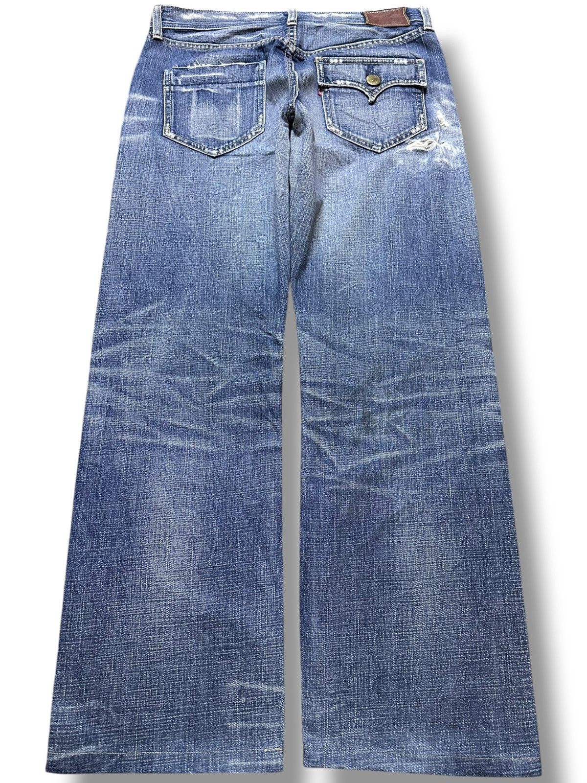 Levi's Vintage Clothing Vintage Levi’s 705-03 Selvedge Faded Whiskers Grunge Denim Size US 31 - 7 Thumbnail
