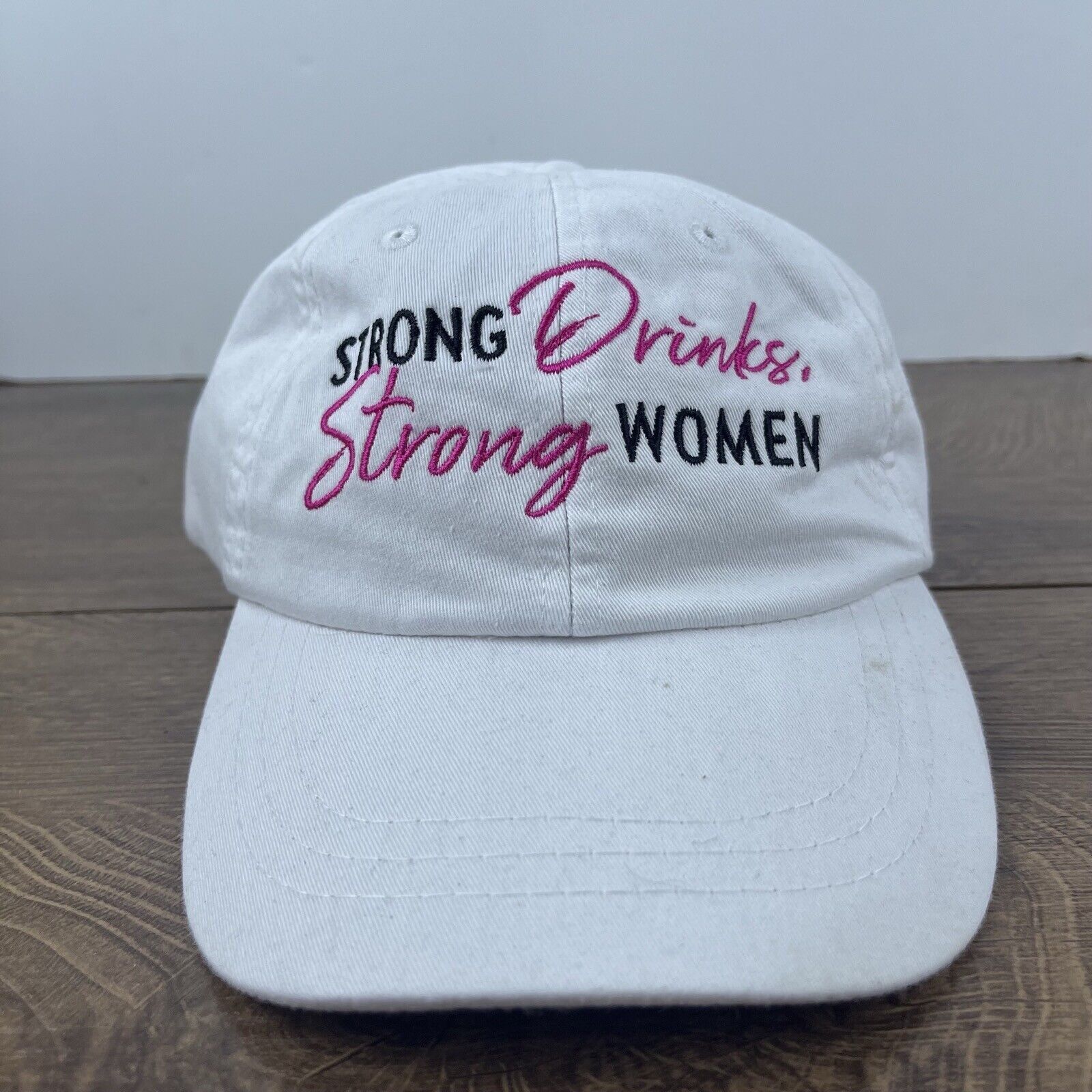 Other Strong Drinks Strong Women Hat White Hat Adjustable White Ad Size ONE SIZE - 3 Thumbnail