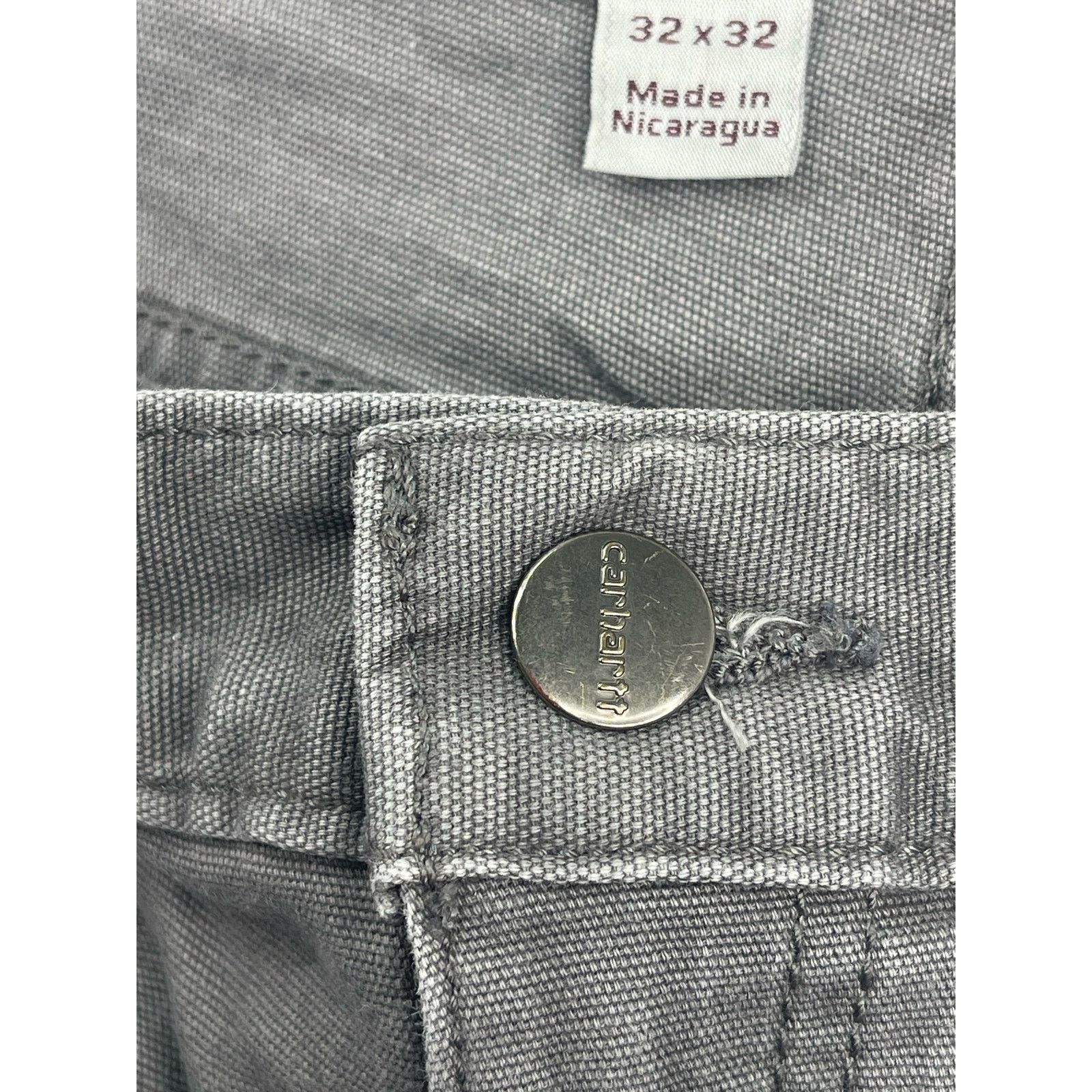 Carhartt Relaxed fit carhartt gray men’s work pants 32 x 32 p18 Size US 32 / EU 48 - 3 Thumbnail