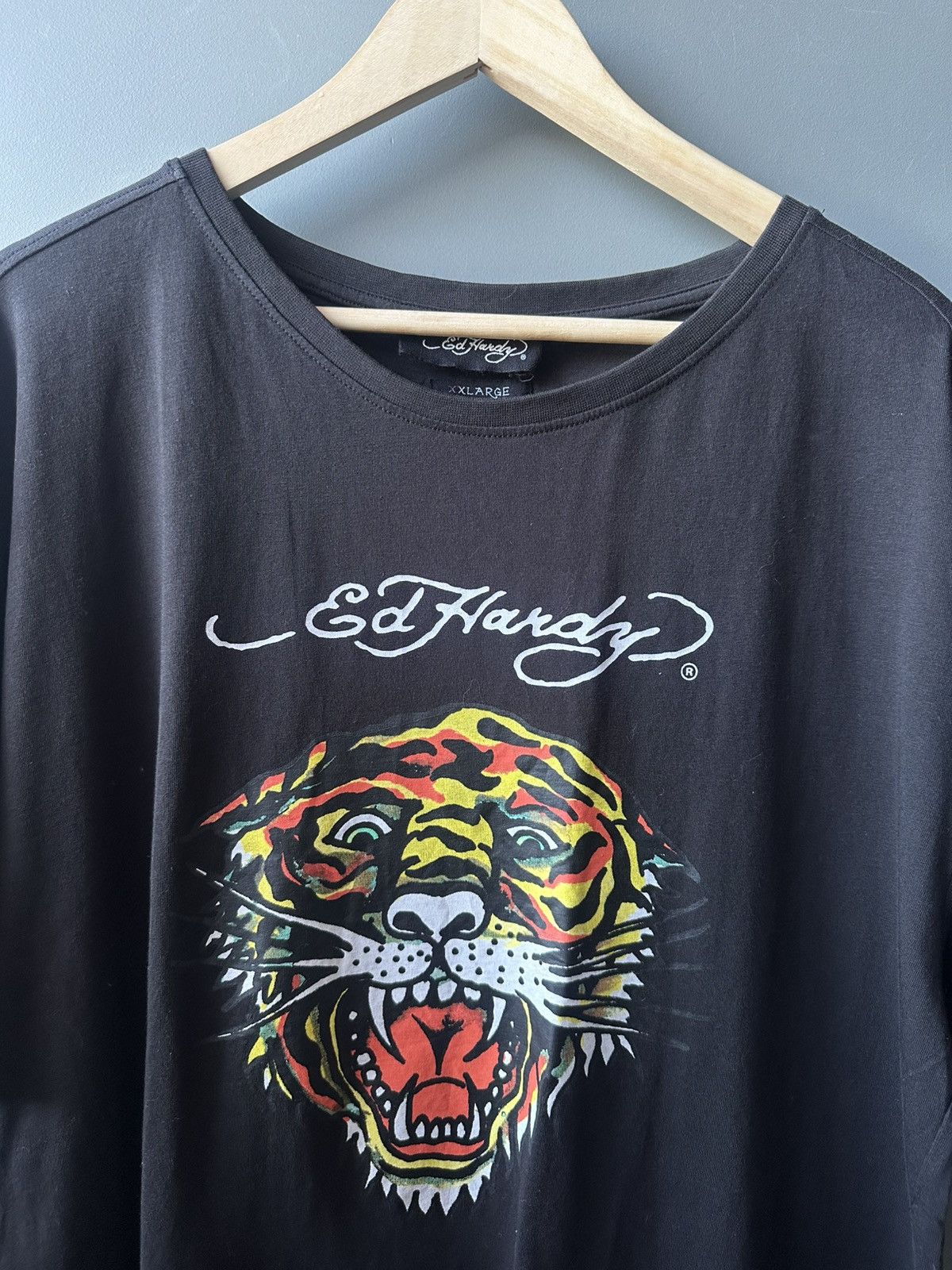Ed Hardy Ed Hardy Tiger Logo Cotton Tee Size XXL Size US XXL / EU 58 / 5 - 2 Thumbnail