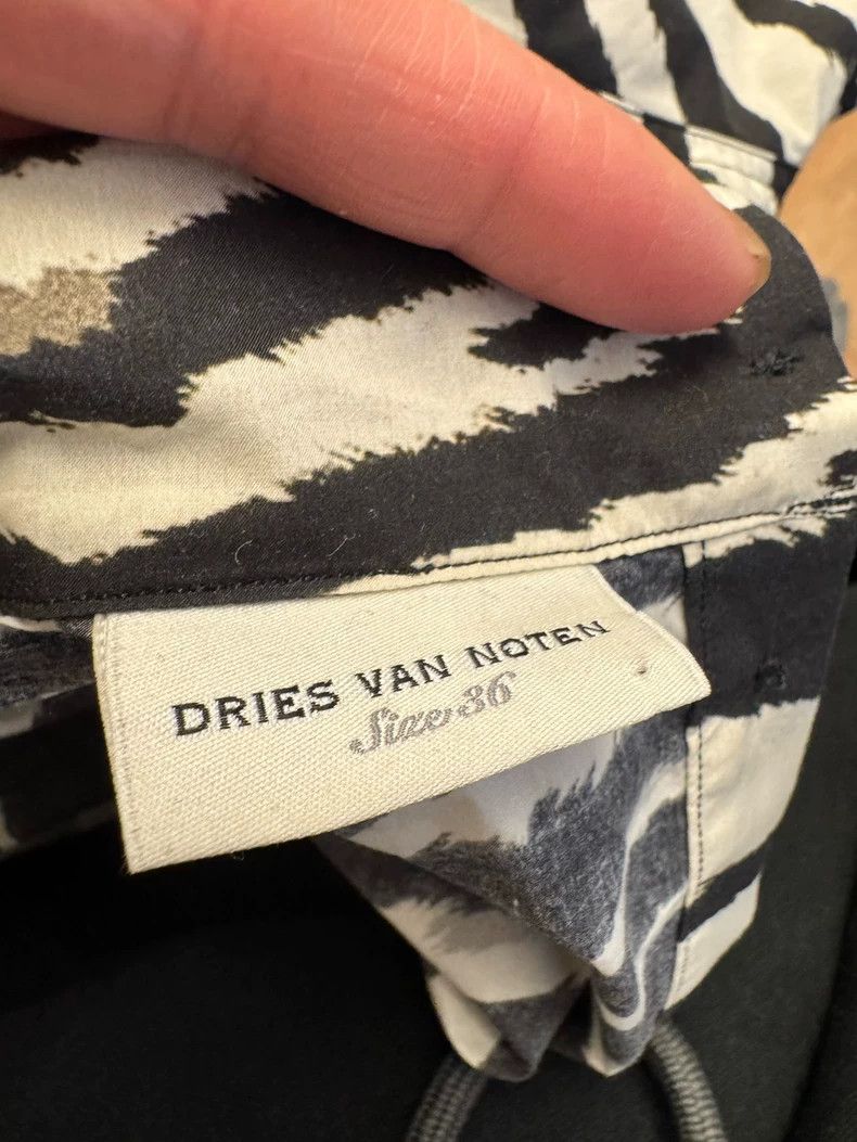 Dries Van Noten dries van noten size:36 Black and white striped shirt Size XXS / US 00 / IT 34 - 3 Thumbnail