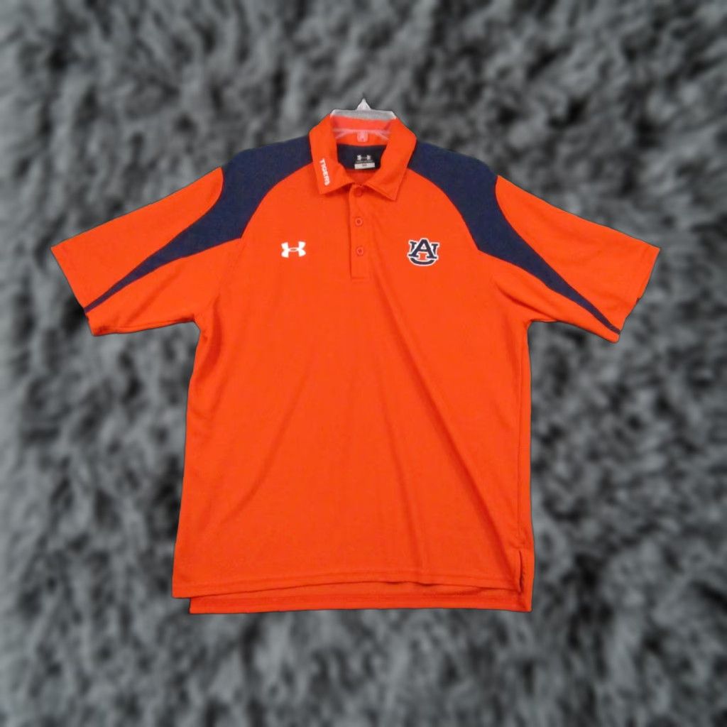 Under Armour VINTAGE Auburn Tigers Polo Shirt Under Armour Medium Short Sleeve Orange Size US L / EU 52-54 / 3 - 1 Thumbnail
