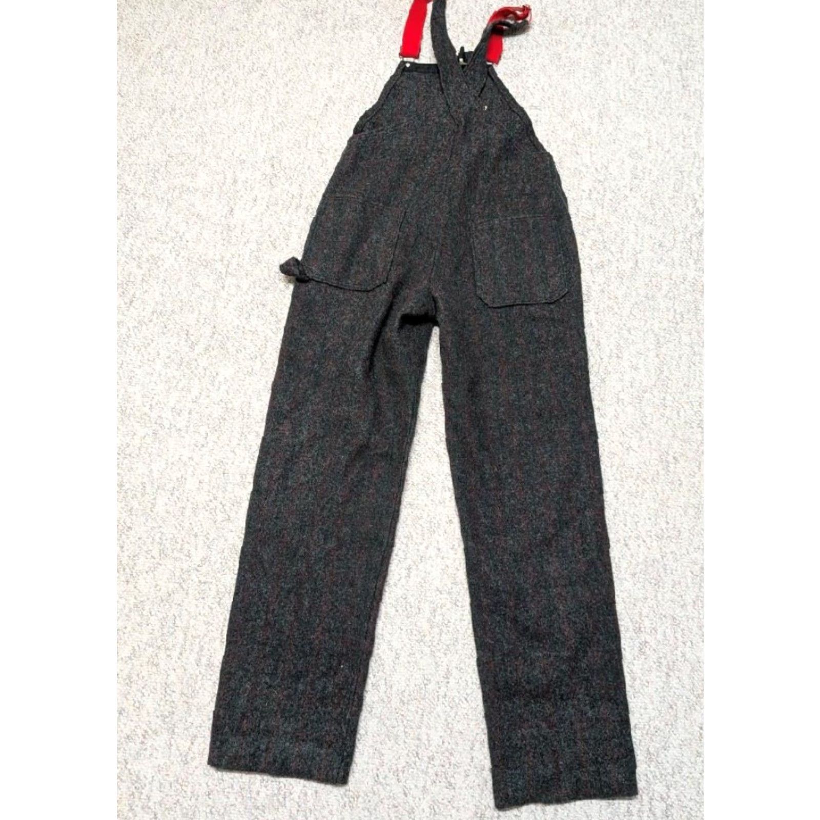 Vintage VINTAGE Woolrich hunting pants S Overalls Shirt Mens 32x32 Charcoal Windowpane USA made Wool Size US 32 / EU 48 - 6 Thumbnail