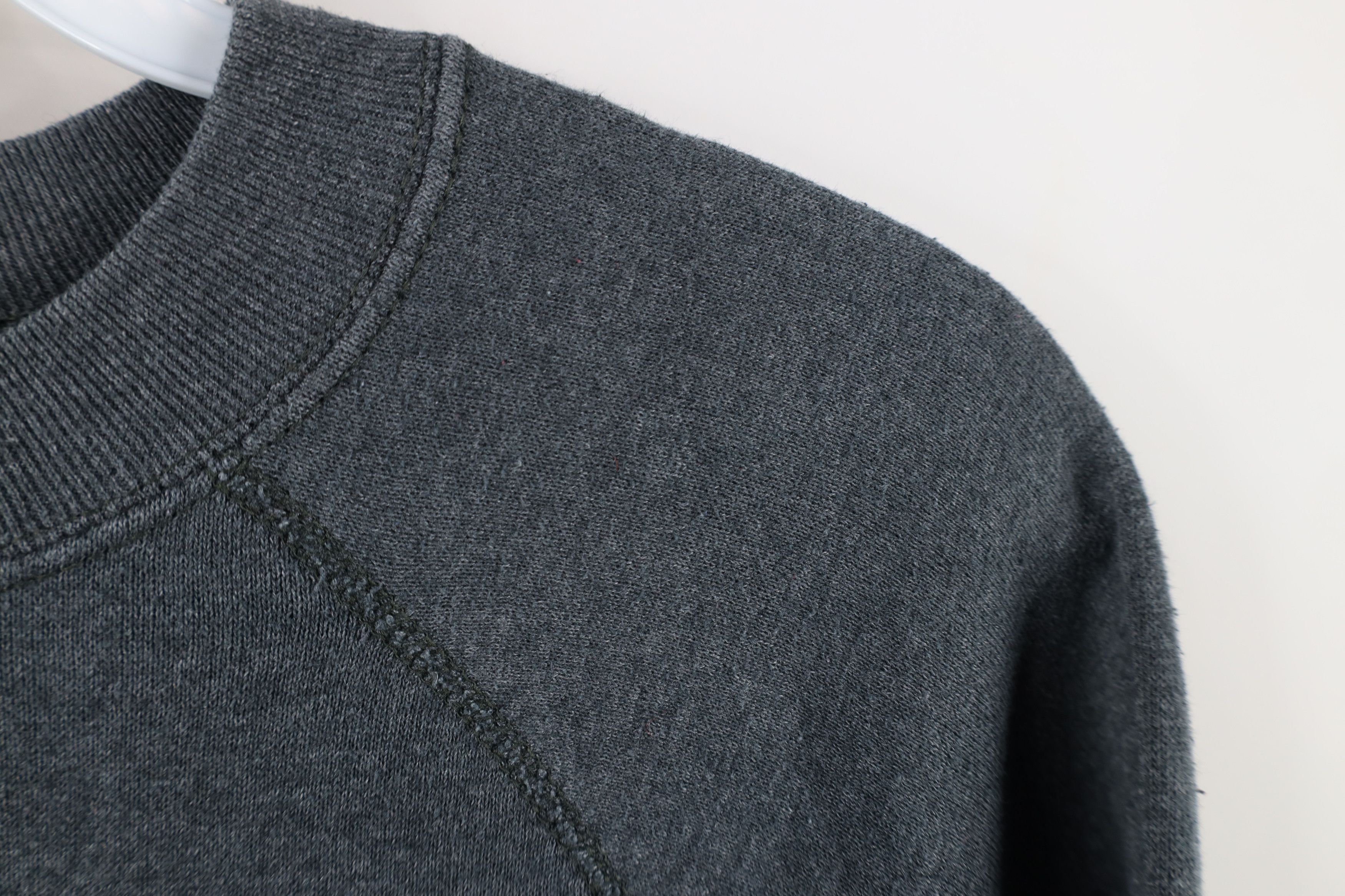 Vintage Vintage 70s 80s Streetwear Blank Raglan Sweatshirt Gray USA Size L / US 10 / IT 46 - 7 Thumbnail
