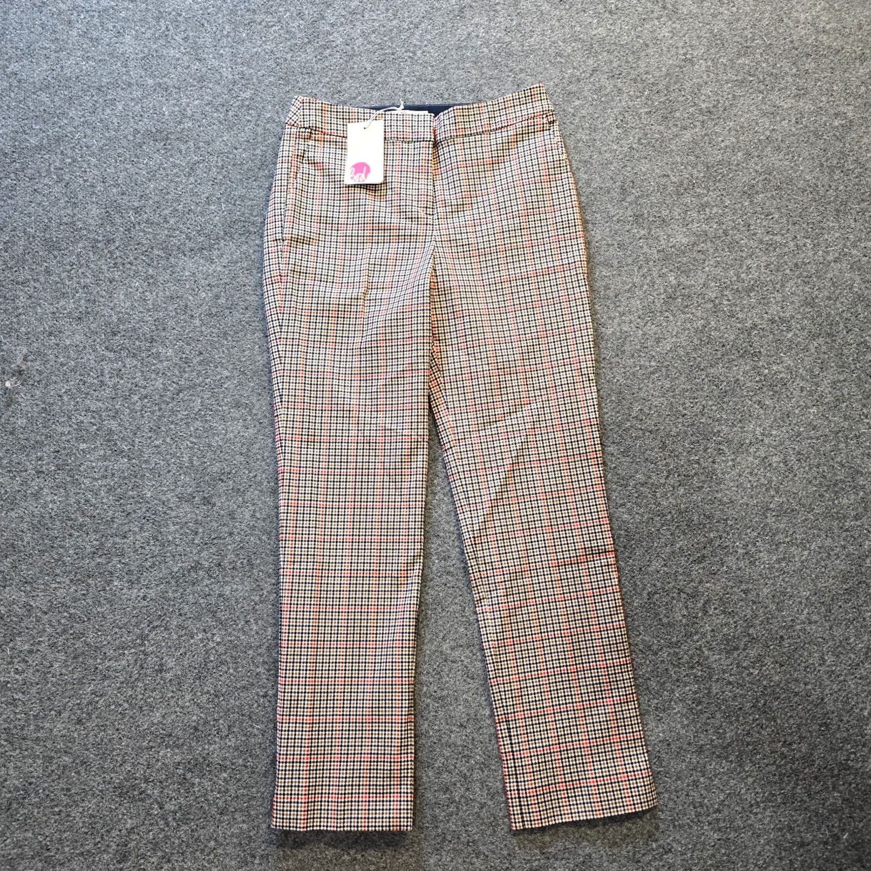 Boden Boden Pants Womens Size 4 Blue Red Plaid Richmond Ankle Career Preppy Classic Denim? Size 27" / US 4 / IT 40 - 2 Thumbnail