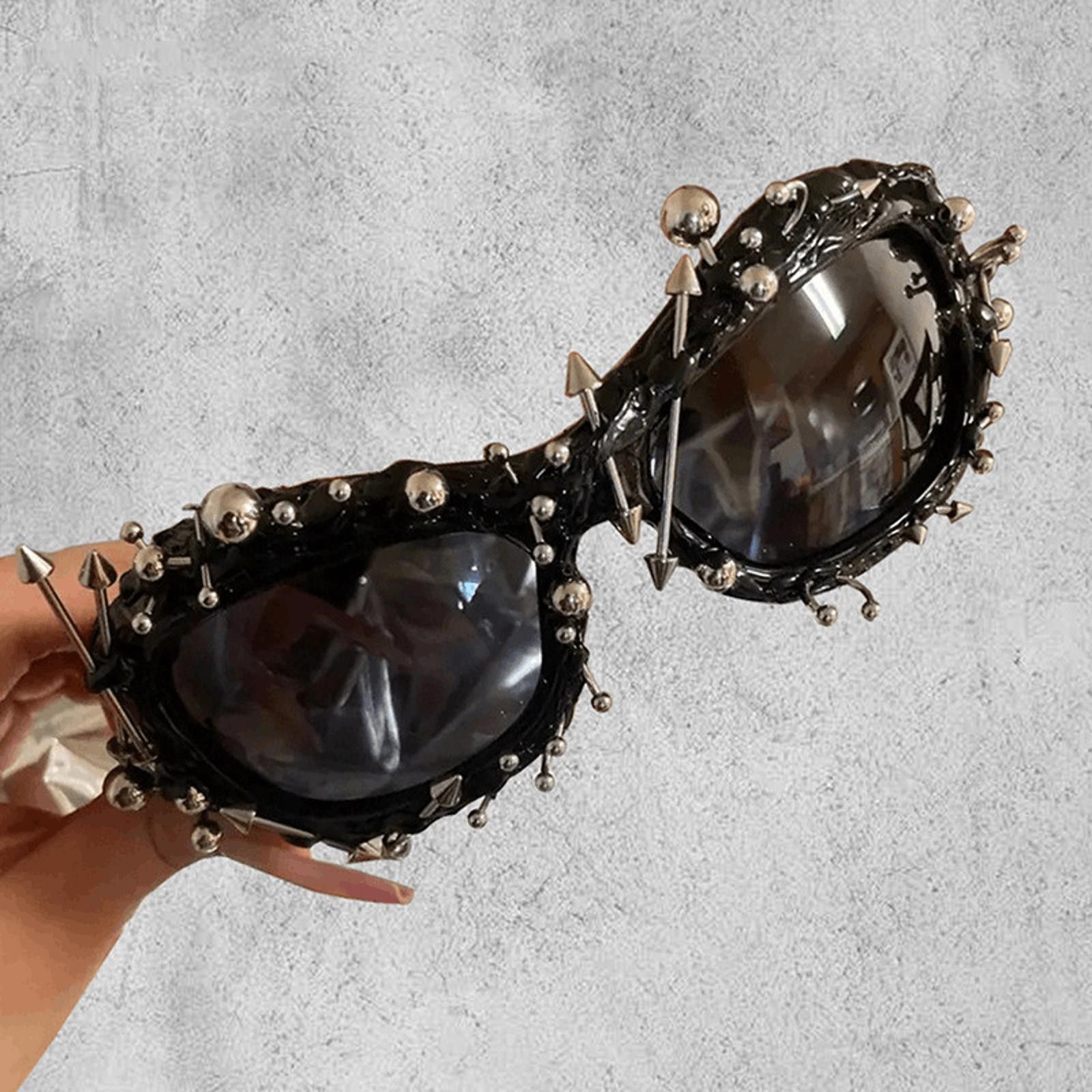 Other Handcrafted Avant-Garde Sunglasses - Studded & Spiked Design Size ONE SIZE - 1 Thumbnail