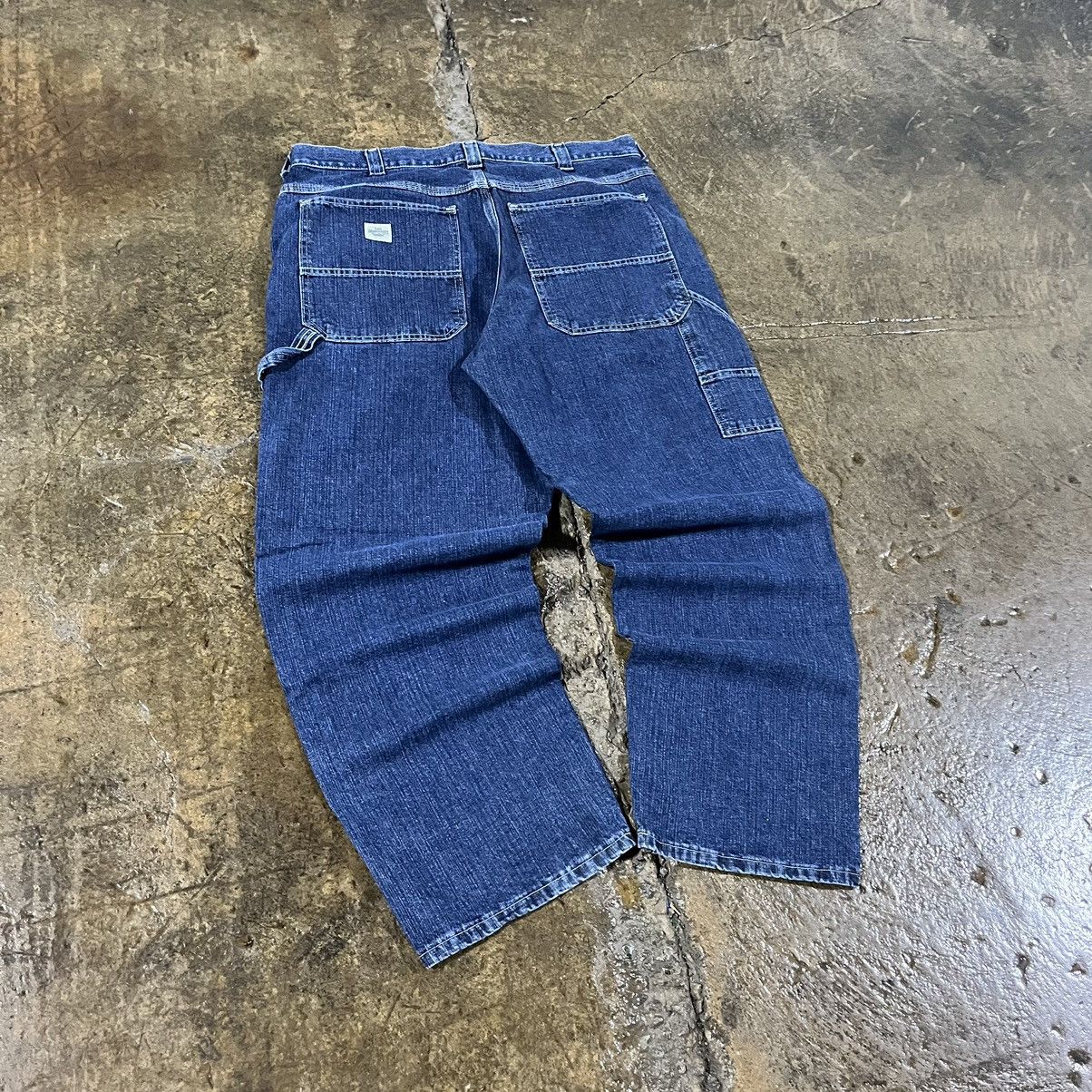 Carhartt × Lee × Vintage Crazy Carhartt Style Lee Carpenter Jeans Wide Leg Workwear Size US 38 / EU 54 - 5 Thumbnail