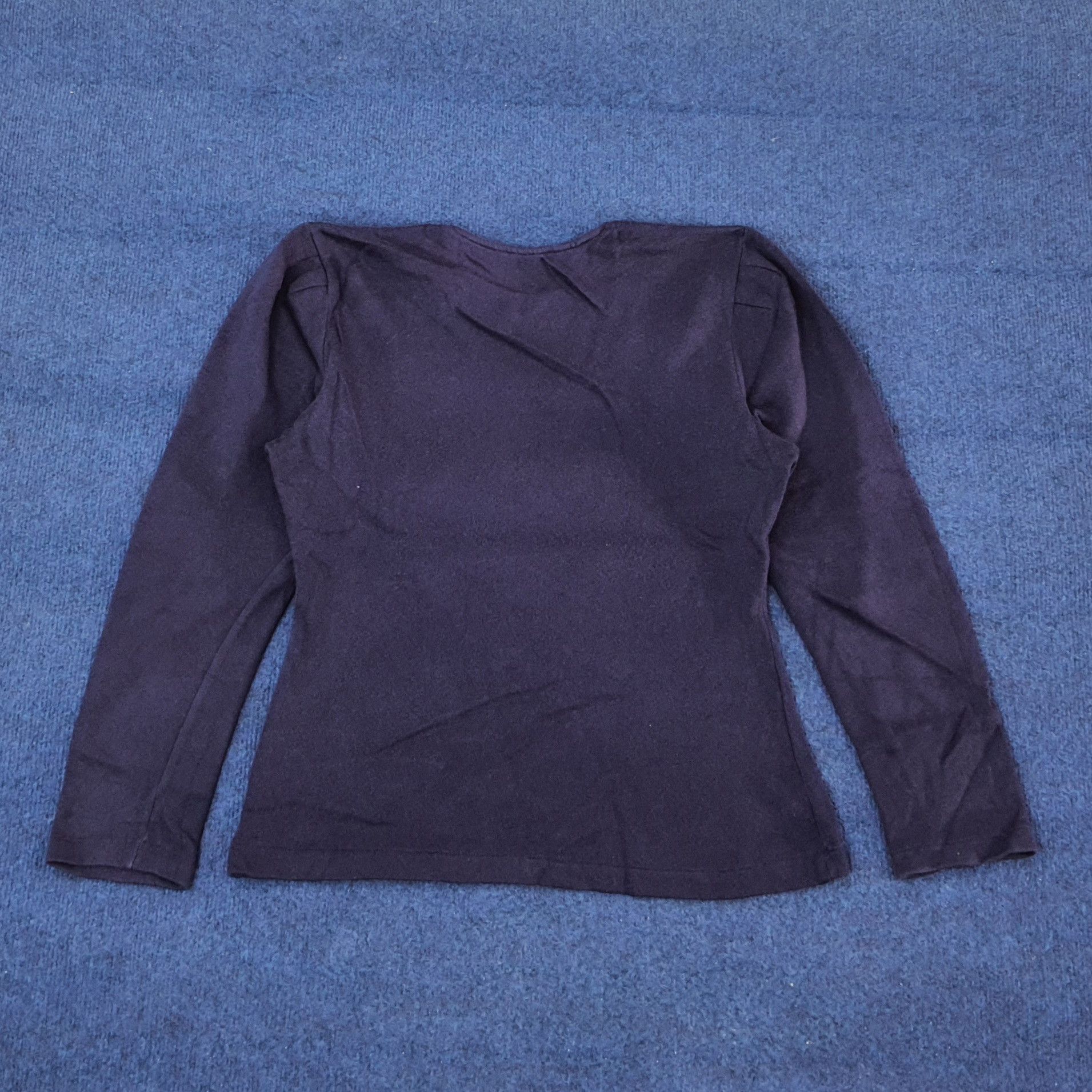 Norma Kamali Vintage Norma Kamali Designer Long Sleeve Tshirt C249N43 Size S / US 4 / IT 40 - 2 Thumbnail