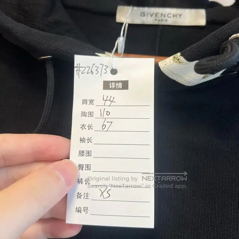 Givenchy Givenchy Black Cotton Women's Hoodie . Size XS / US 0-2 / IT 36-38 - 3 Thumbnail