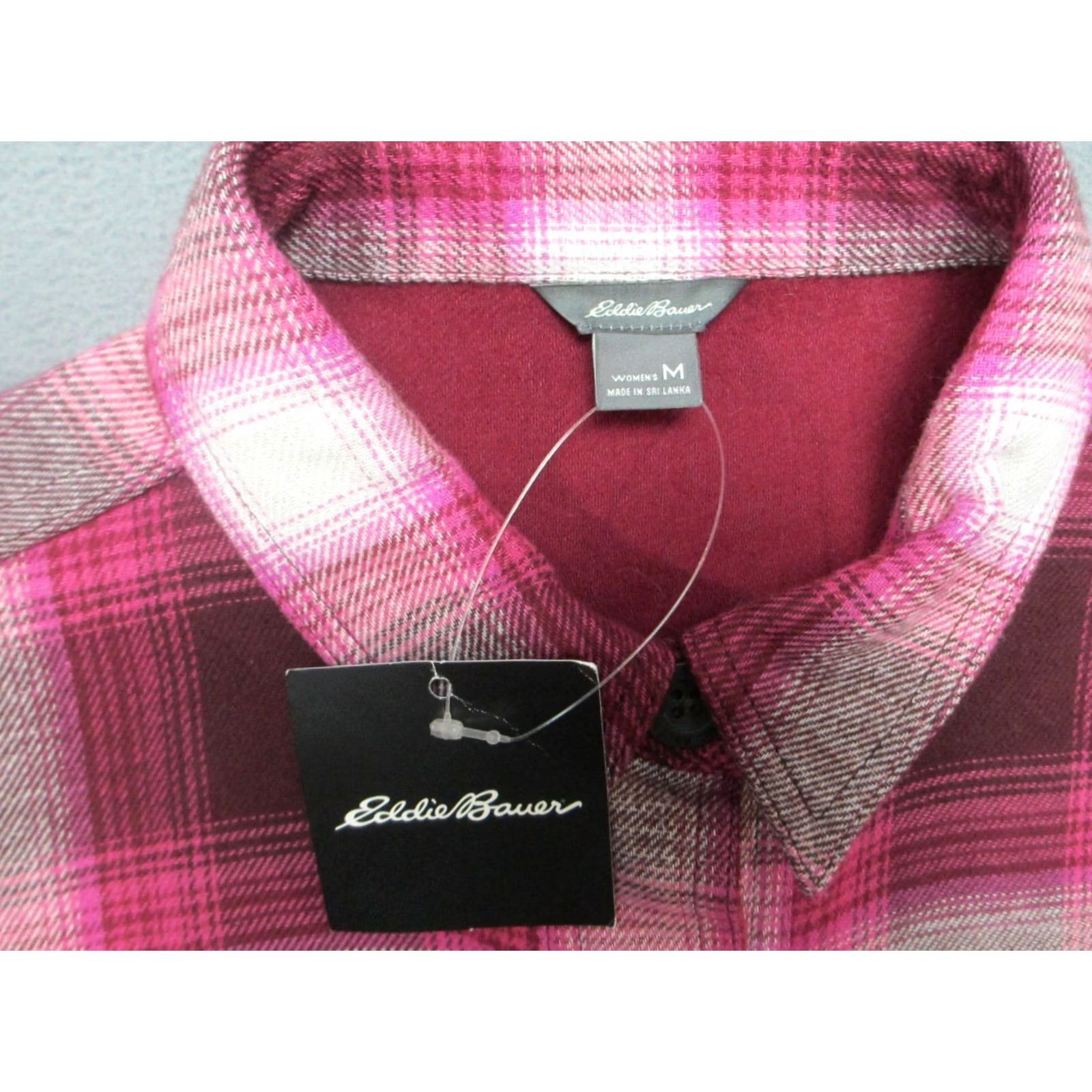 Eddie Bauer Eddie Bauer Jacket Womens Medium Red Plaid Flannel Button Front Coat Cotton Bonding Lightweight Casual Fall Winter Spring Regular Womens Size M / US 6-8 / IT 42-44 - 7 Thumbnail