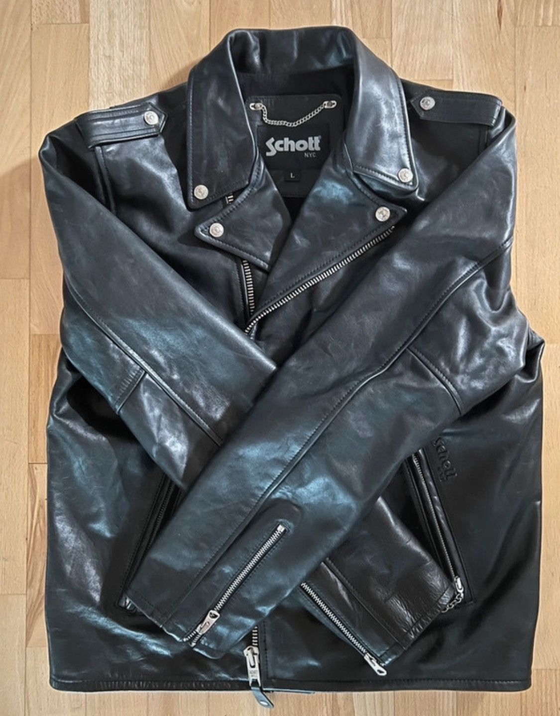 Schott Schott Perfecto Leather Biker Jacket Size US L / EU 52-54 / 3 - 2 Thumbnail