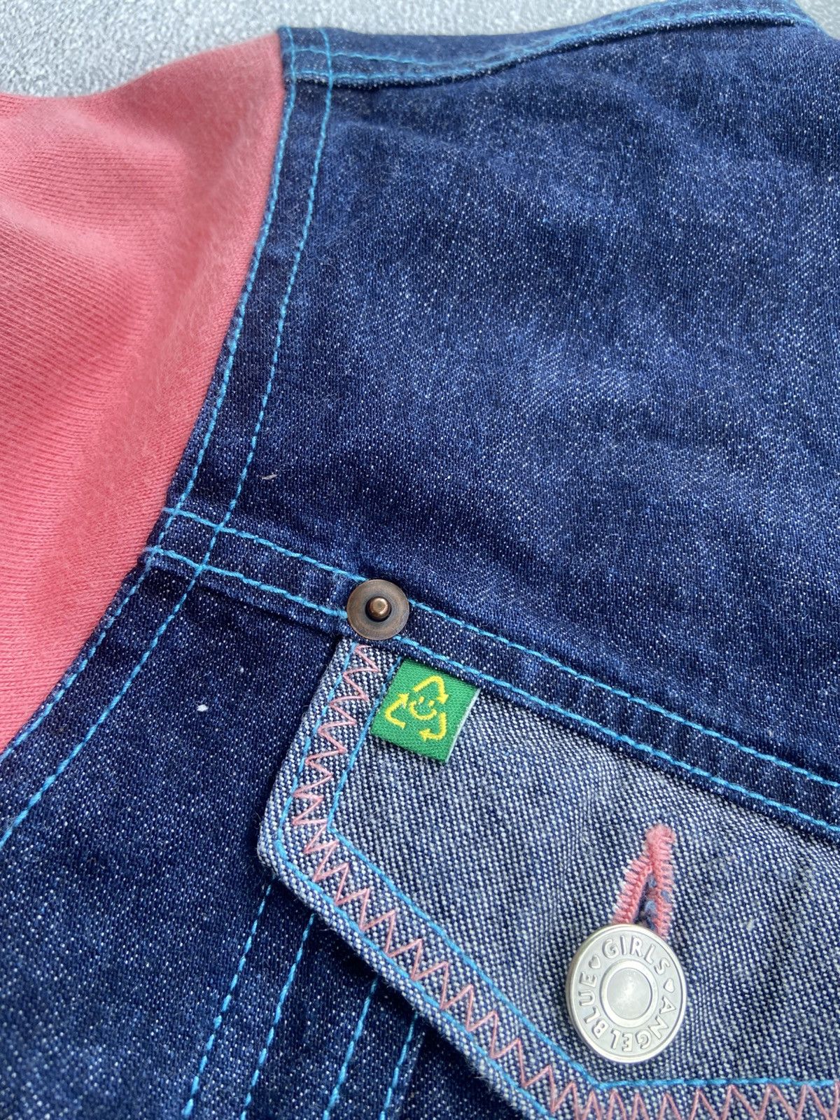 Angel Blue 1990s Angel Blue - Denim Patchwork Jacket Size US S / EU 44-46 / 1 - 8 Thumbnail