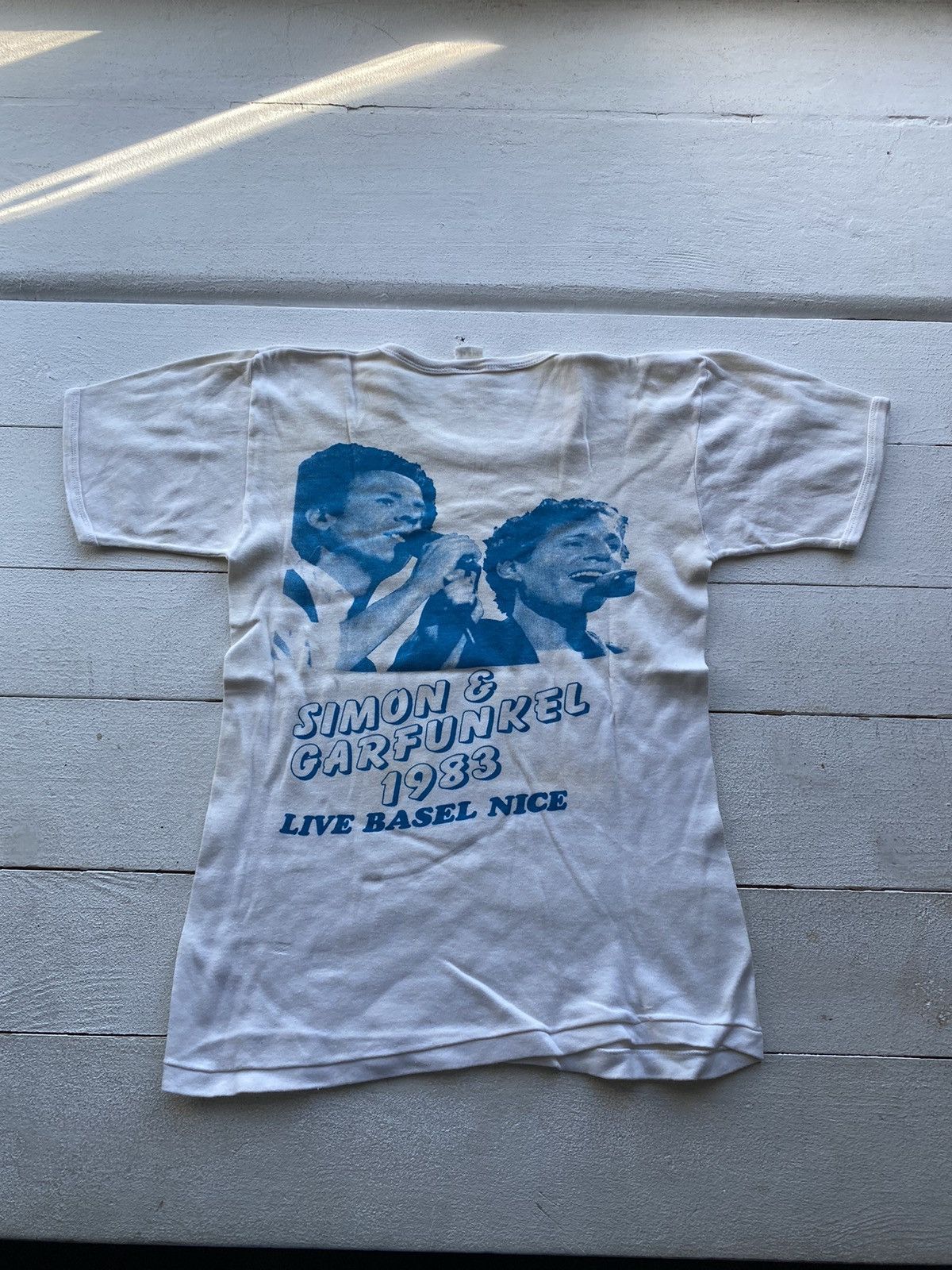 Band Tees × Vintage 1983 Simon Garfunkel Live Basel Nice Tour Shirt mens medium Size US S / EU 44-46 / 1 - 1 Thumbnail