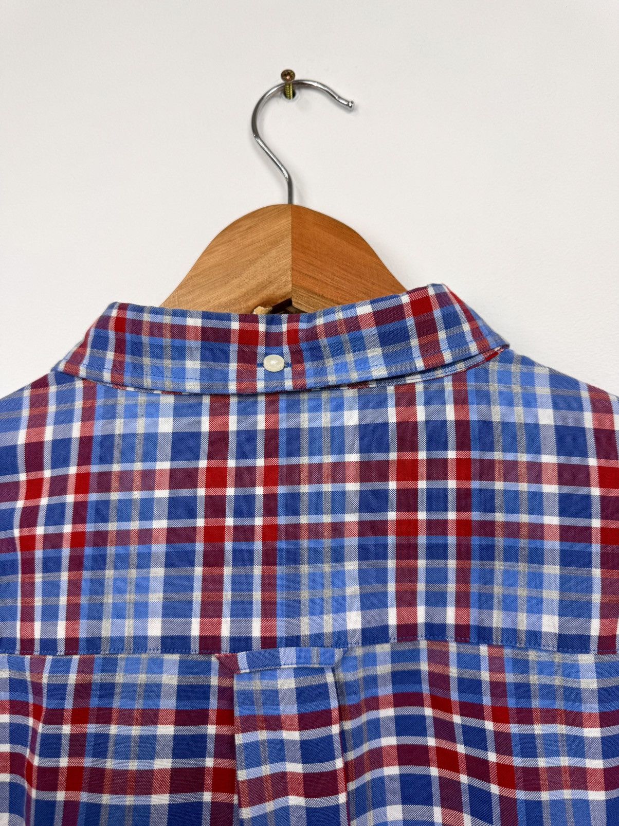 Gant Gant Men Classic Plaid Cotton Button Up Shirt Blue Size XL Size US XL / EU 56 / 4 - 10 Thumbnail