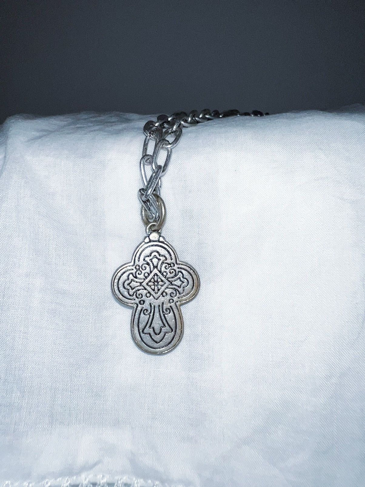 Japanese Brand Vintage cross necklace ➕🖤 Size ONE SIZE - 7 Thumbnail