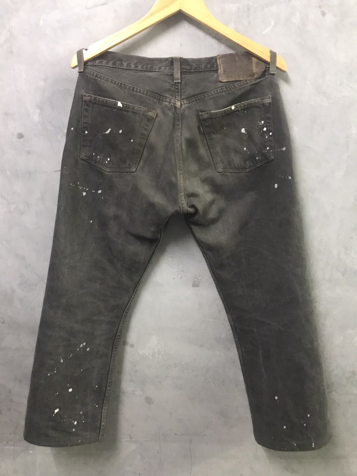 Levi's × Levi's Made & Crafted × Levi's Vintage Clothing Vintage Levis 501 Super Black Splattered Paint Size US 29 - 9 Thumbnail