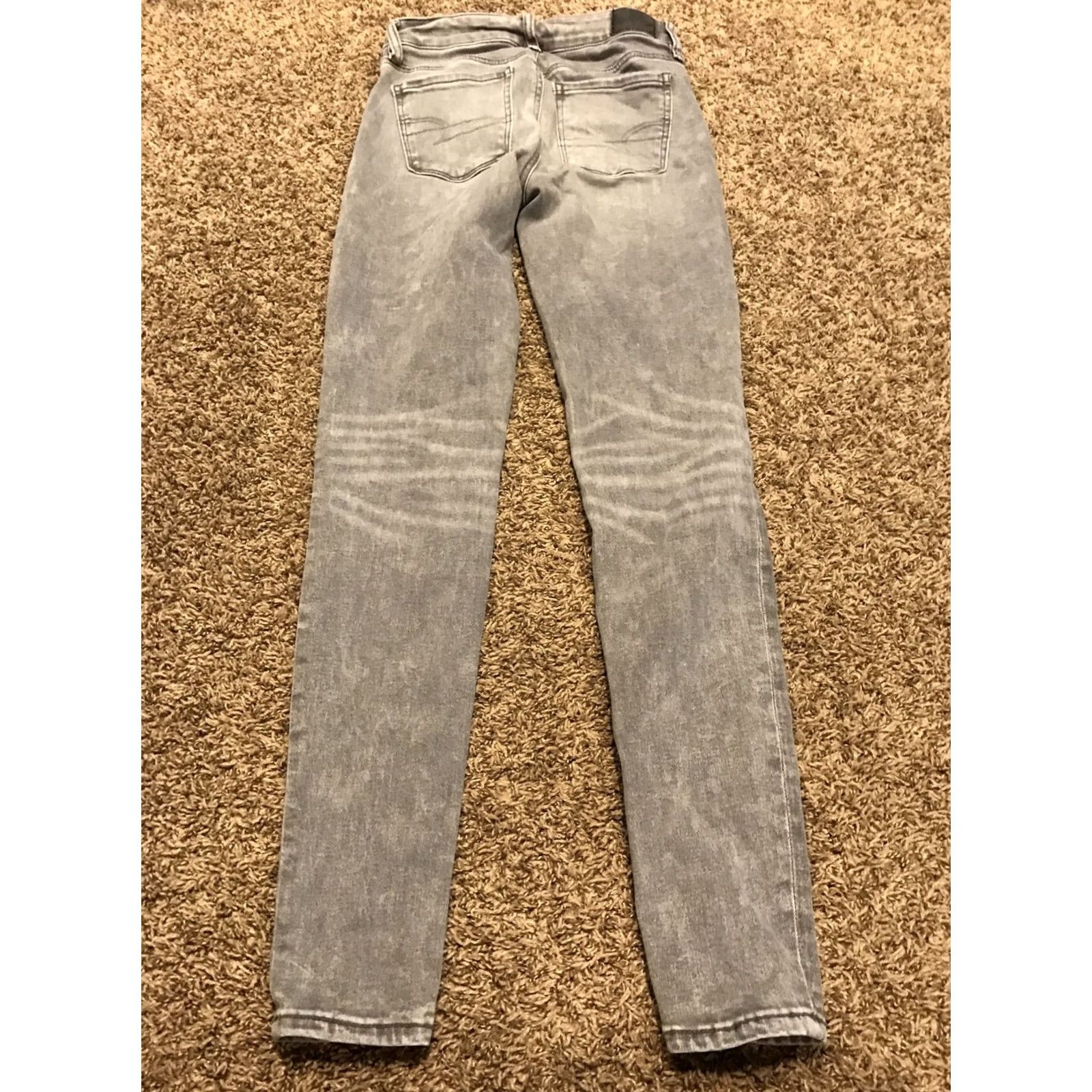 American Eagle Outfitters american eagle outfitters Next Level stretch Jegging Womens 0 Gray Denim Jeans Slim 29in Inseam B20 Size 25" / US 0 / IT 36 - 4 Thumbnail