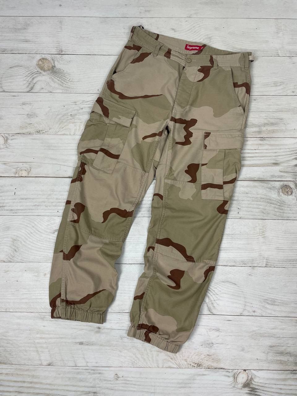 image of Supreme Cargo Pants Camo Military Army Y2K Avant Garde, Men's (Size 30)