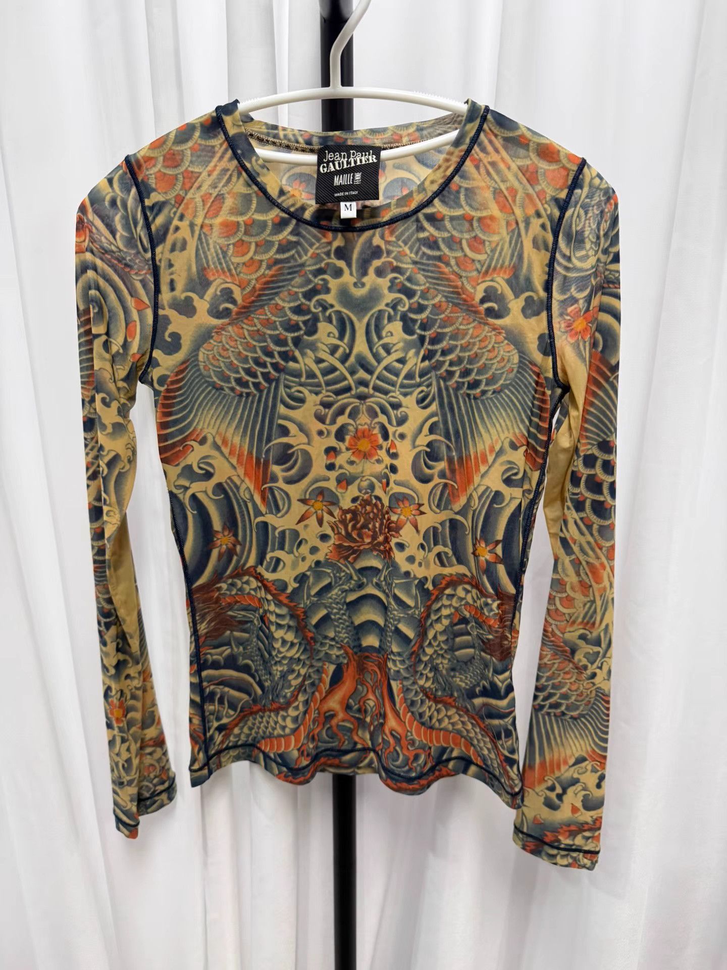 Jean Paul Gaultier Jean Paul Gaultier Chinese Style Tattoo Bodysuit K20 Size US M / EU 48-50 / 2 - 1 Thumbnail