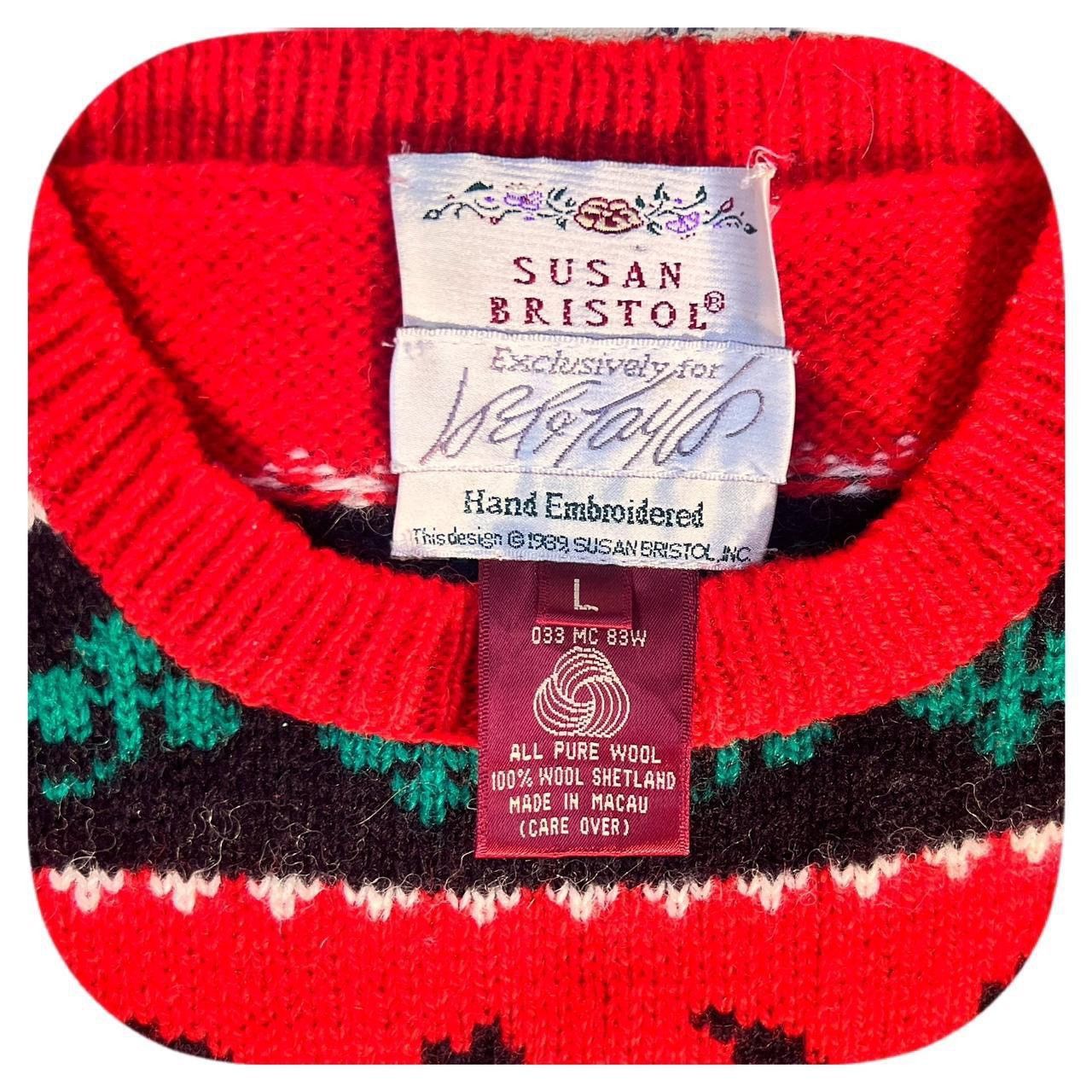 Lord & Taylor VTG 80s Handmade Wool Scottie Dog Sweater Lord & Taylor Size L / US 10 / IT 46 - 6 Thumbnail