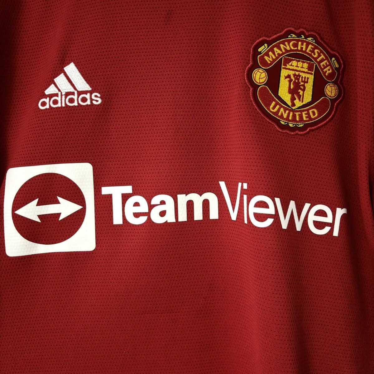 Adidas 2021 2022 Manchester United Adidas Home Kit Soccer Jersey MU Size US S / EU 44-46 / 1 - 3 Thumbnail