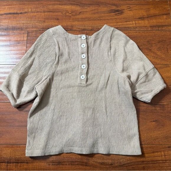 Madewell Madewell Ottoman Jacquard Button-Back Top Sz XS Size XS / US 0-2 / IT 36-38 - 7 Thumbnail