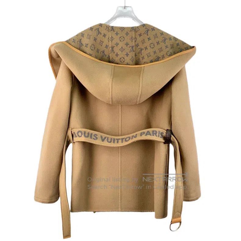 Louis Vuitton Louis Vuitton Brown printed wool bathrobe overcoat with ol Size XS / US 0-2 / IT 36-38 - 2 Thumbnail