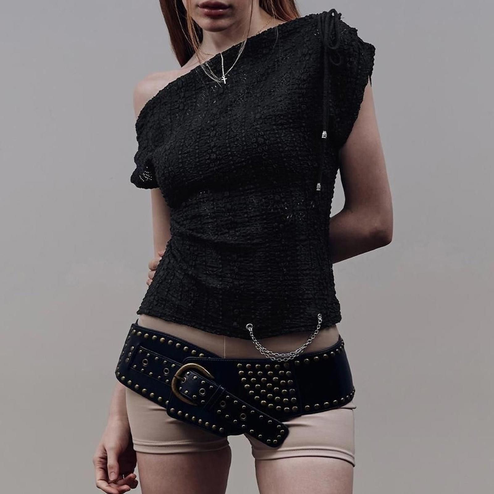 Other Y2K Retro Buckle Modern Belt Oversized Waise Band Size ONE SIZE - 2 Thumbnail