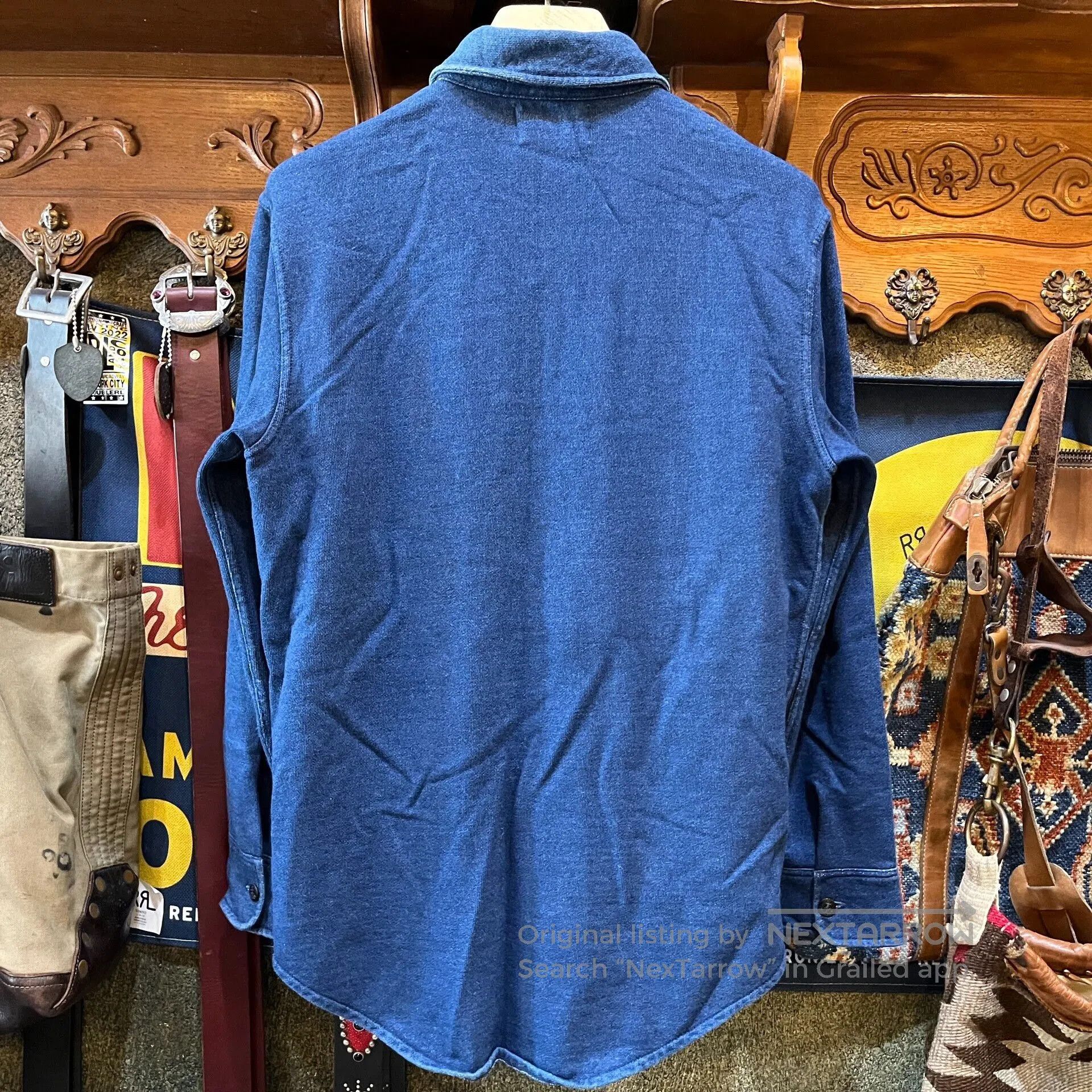 RRL Ralph Lauren navy cotton shirt by Ralph Lauren. Size US S / EU 44-46 / 1 - 2 Thumbnail