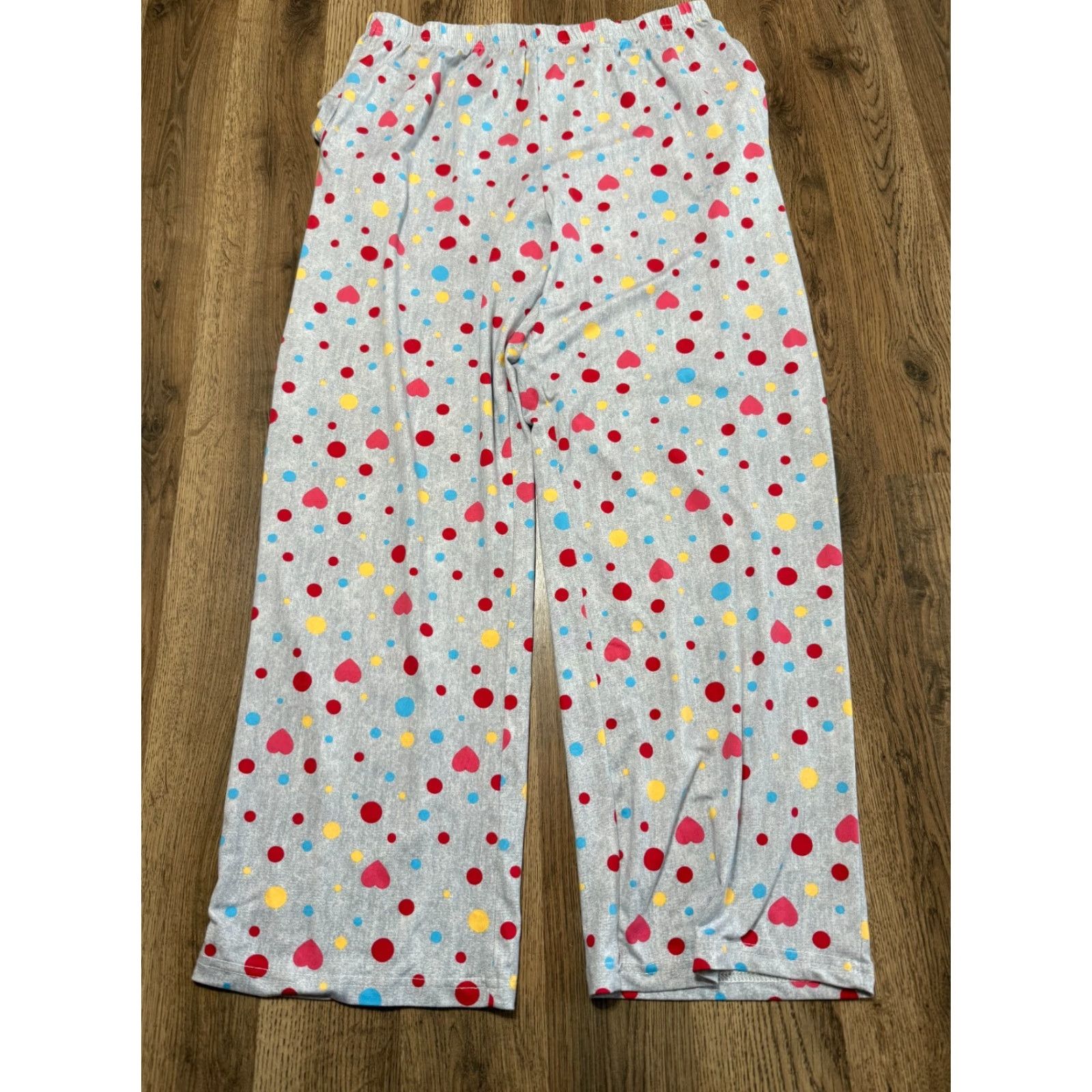 Vintage Bestbee Pajama Set Womens Large Gray Blue White Red Long Sleeve Shirt & Pants Size L / US 10 / IT 46 - 3 Thumbnail