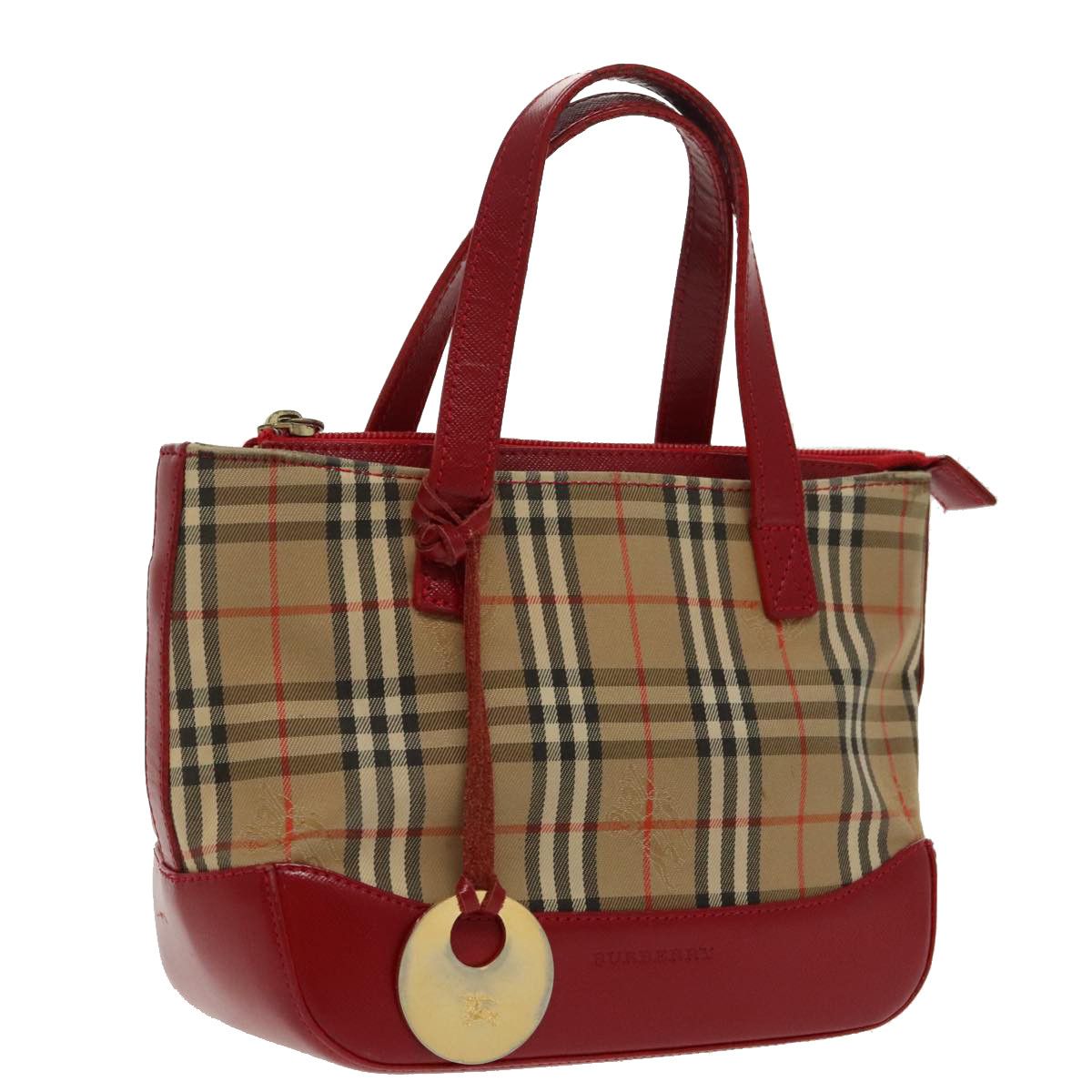 Burberry Nova Check Beige Canvas Handbag (Pre-Owned) Size ONE SIZE - 1 Thumbnail