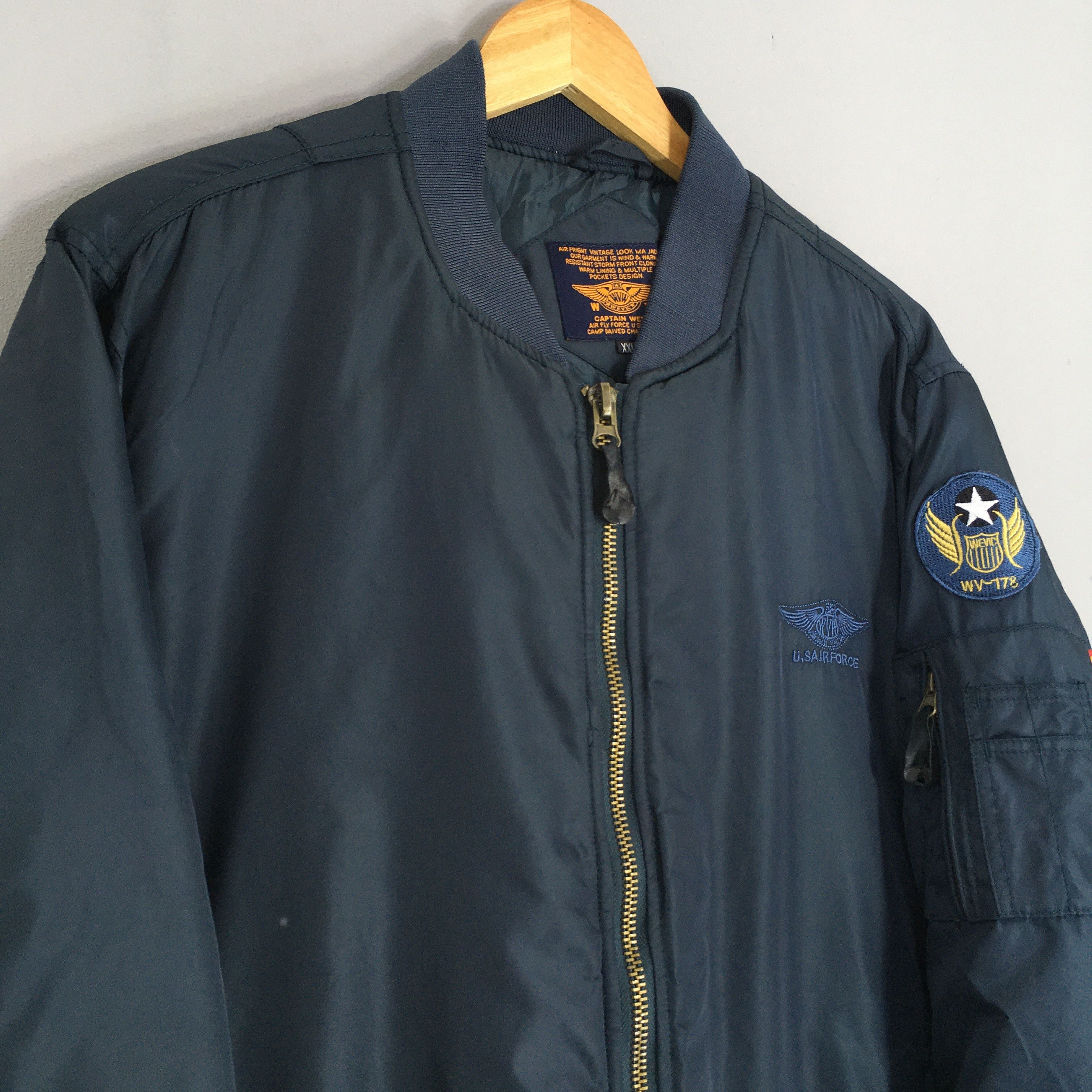 Japanese Brand × Vintage Vintage US Air Force MA-1 Bomber Flight Jacket XXLarge Size US XXL / EU 58 / 5 - 3 Thumbnail