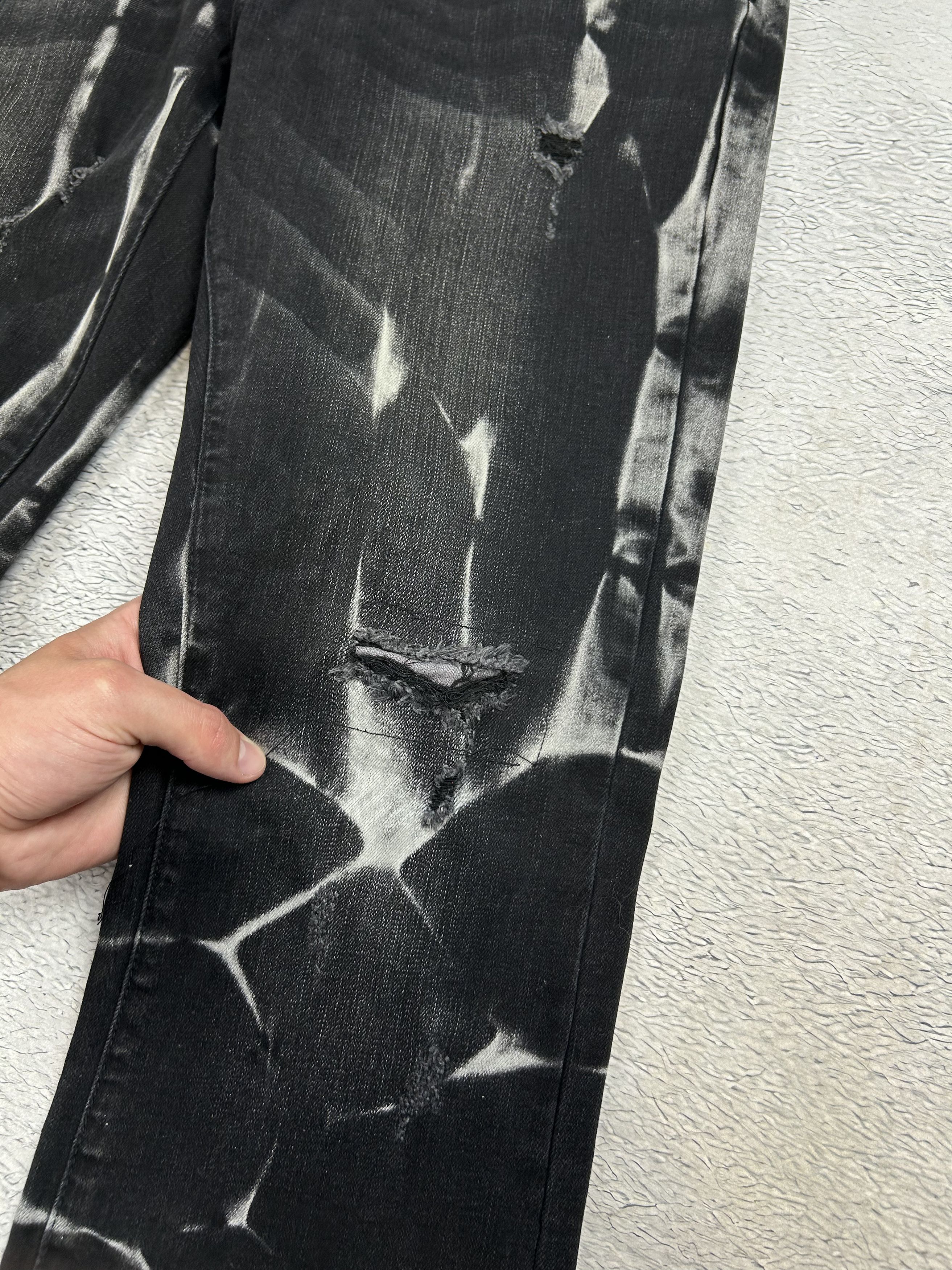 JNCO × Japanese Brand Tie Dye Rock Rebel Jeans Loose fit Baggy Drill Fire y2k Size US 34 / EU 50 - 4 Thumbnail