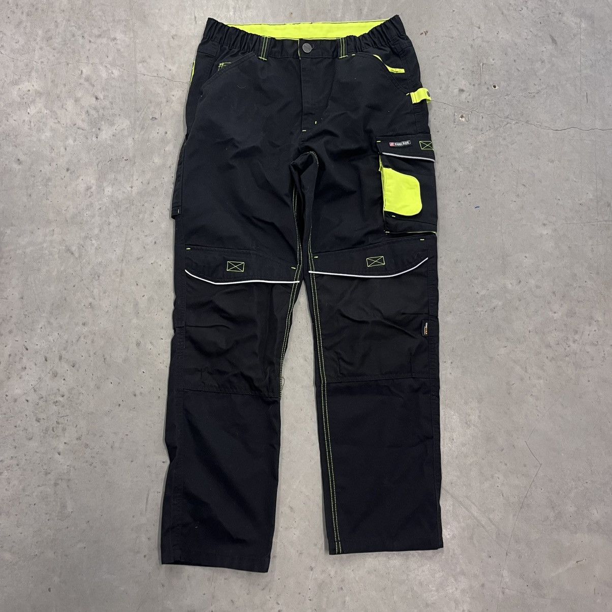 Tripp NYC × Vintage CRAZY Y2K Motor Cross RAVE style Party Pants Baggy Neon 36 Size US 36 / EU 52 - 2 Thumbnail